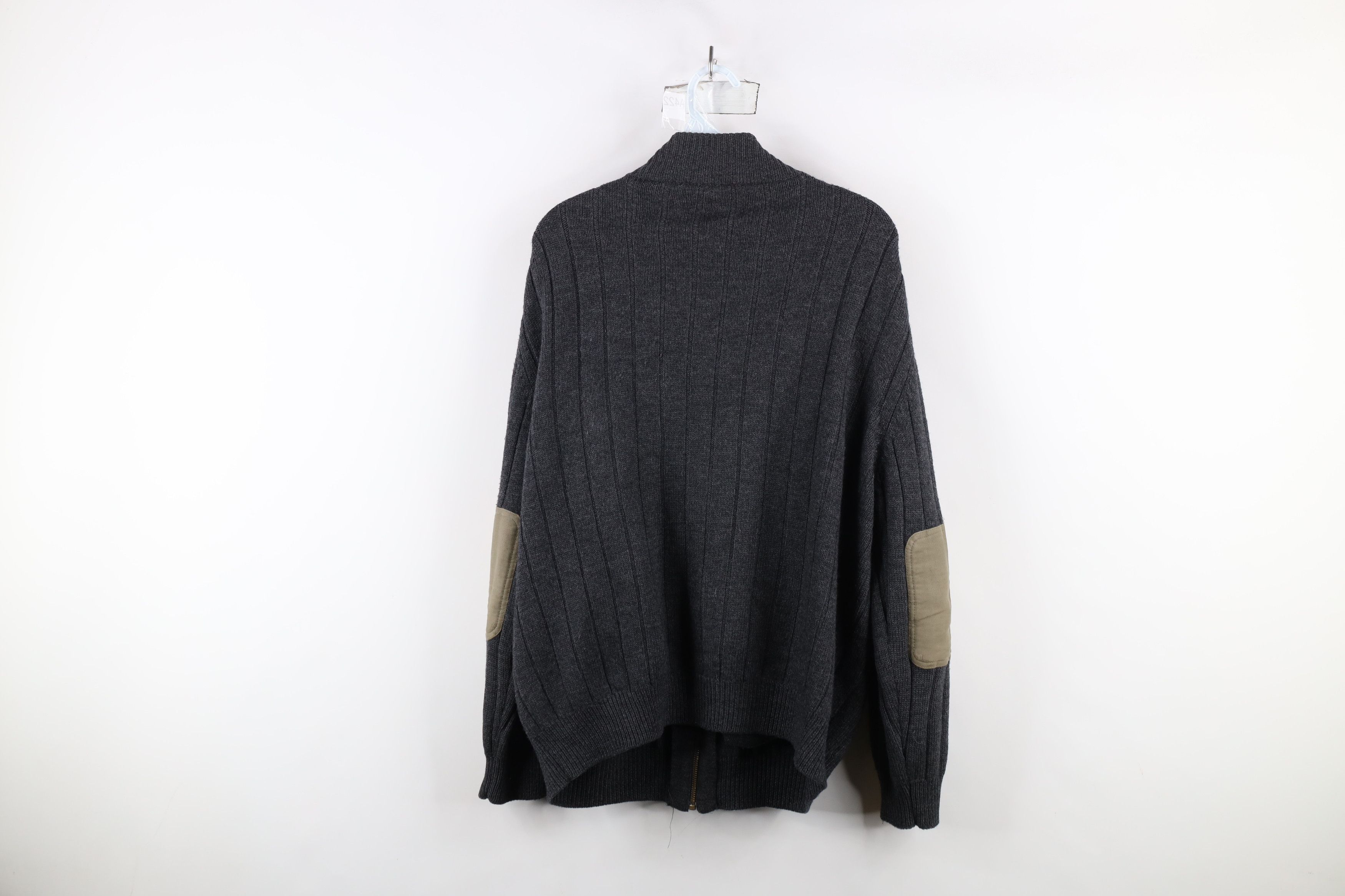 Orvis × Vintage Vintage Orvis Wool Knit Elbow Patch Zip Sweater Jacket Size US L / EU 52-54 / 3 - 12 Thumbnail