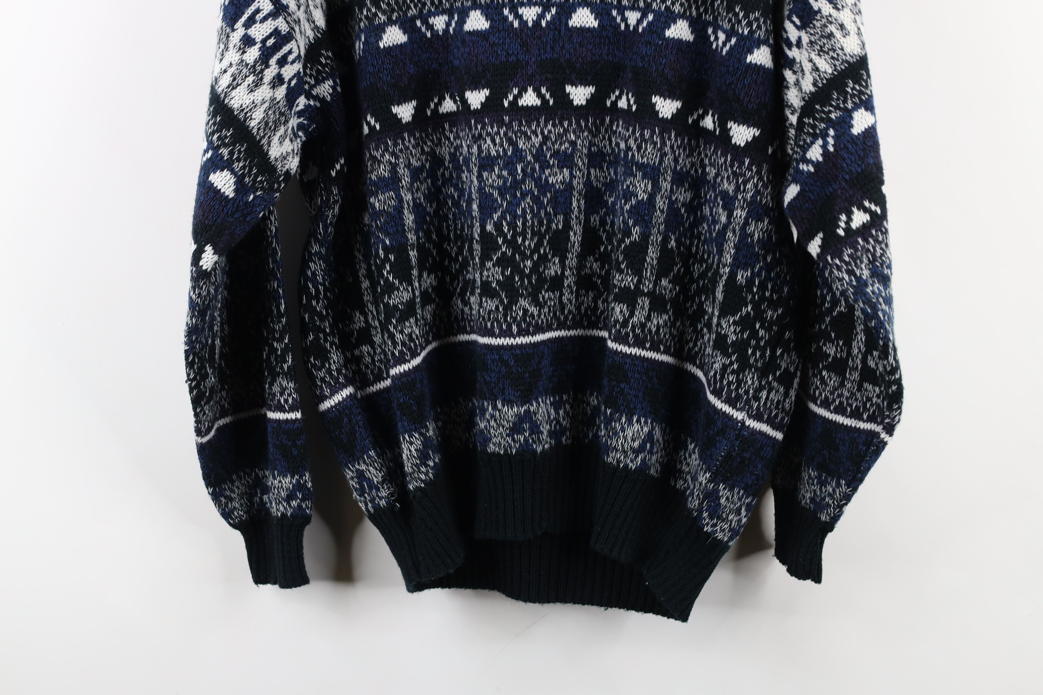 Vintage Vintage 90s Coogi Style Geometric Knit Crewneck Sweater Size XL / US 12-14 / IT 48-50 - 9 Thumbnail