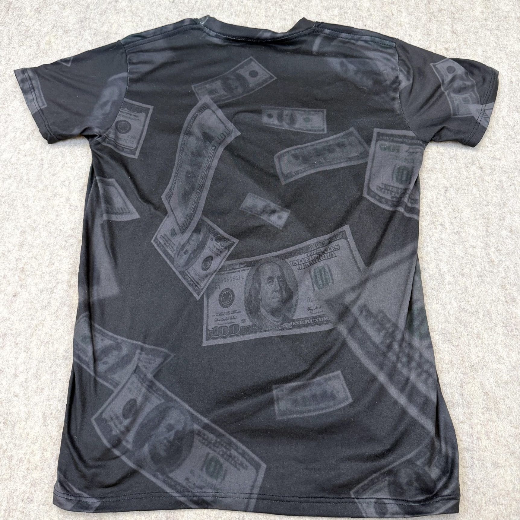 Vintage Marvel Comics Shirt Mens Small Black Money Graphic All Over Print Peso Pluma Size US S / EU 44-46 / 1 - 7 Thumbnail
