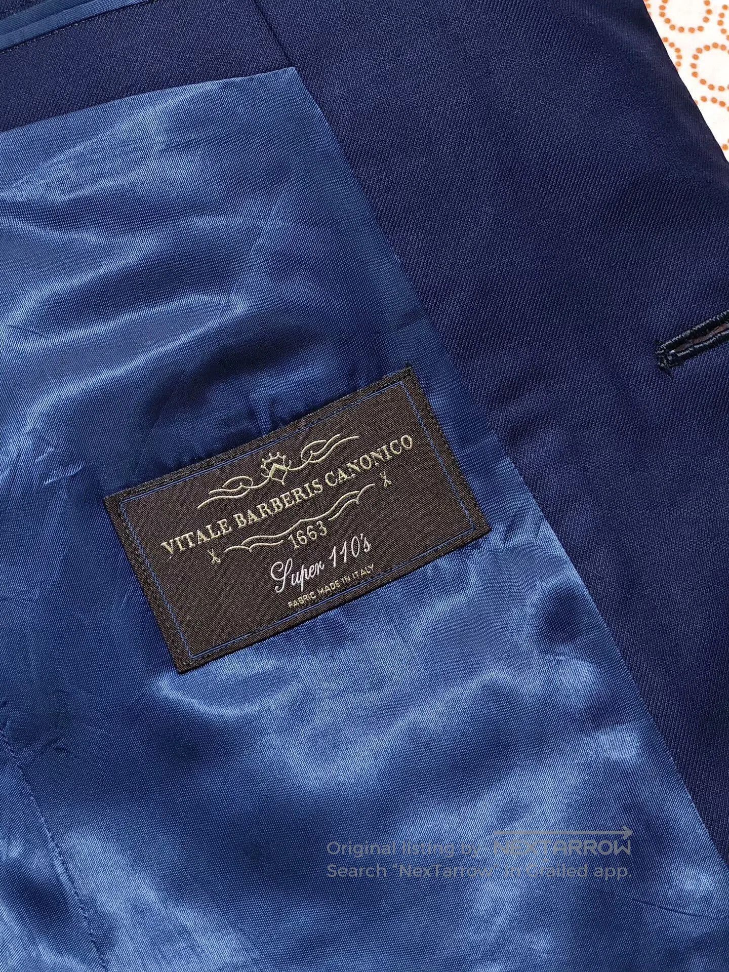 Japanese Brand Custom Italian Wool-Linen Blend Suit. Size US XS / EU 42 / 0 - 8 Thumbnail