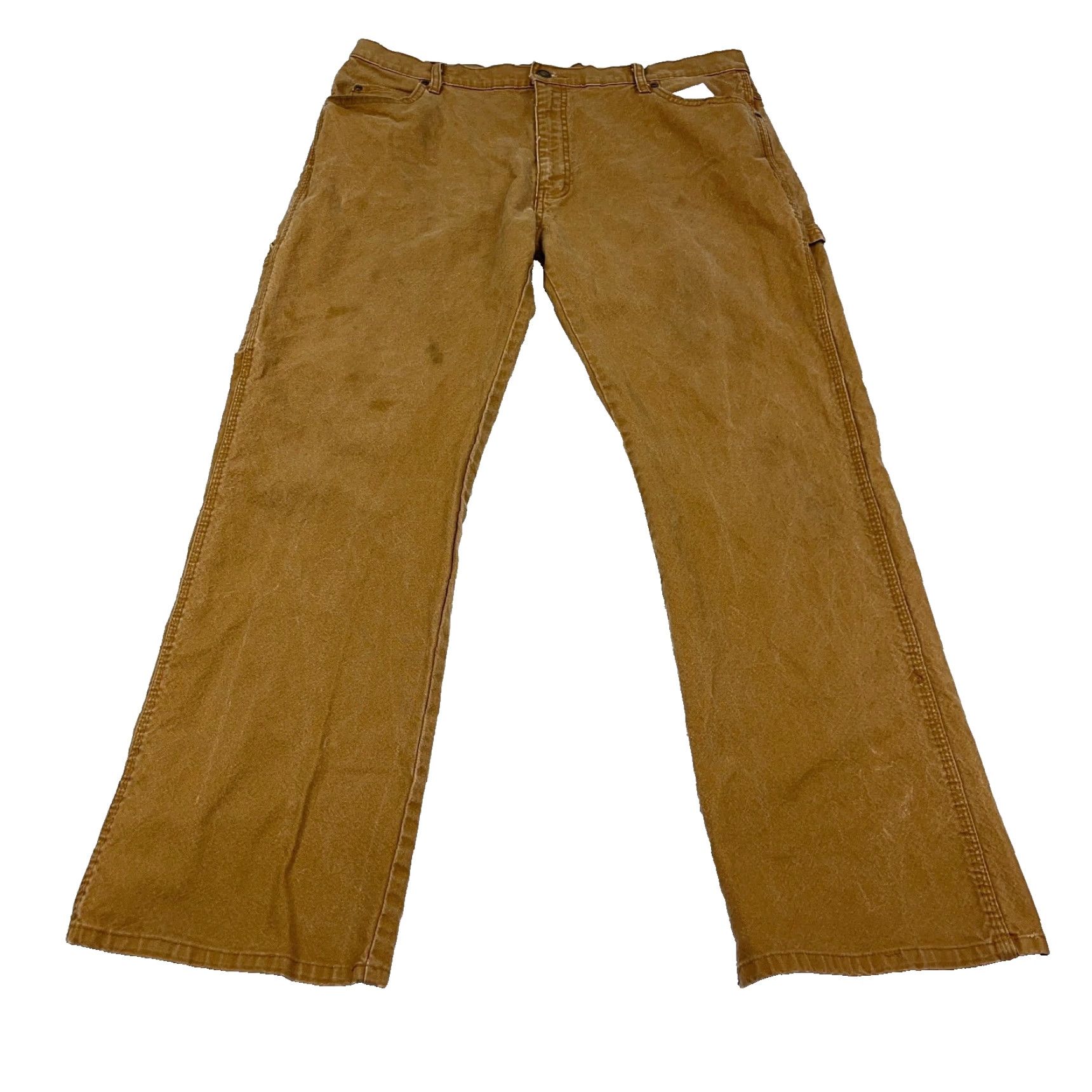 Dickies Dickies Pants Men 38x32 Brown Carpenter Pants Distressed Stain Workwear VTG Y2K Size US 38 / EU 54 - 2 Thumbnail