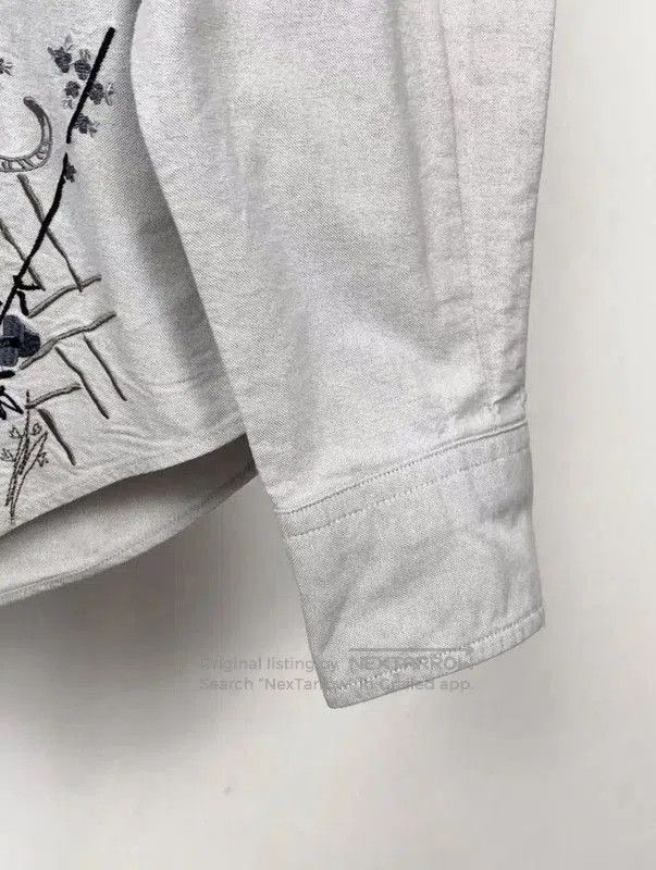 Thom Browne Thom Browne Gray Cotton Embroidered Long Sleeve Shirt . Size US XXL / EU 58 / 5 - 3 Thumbnail