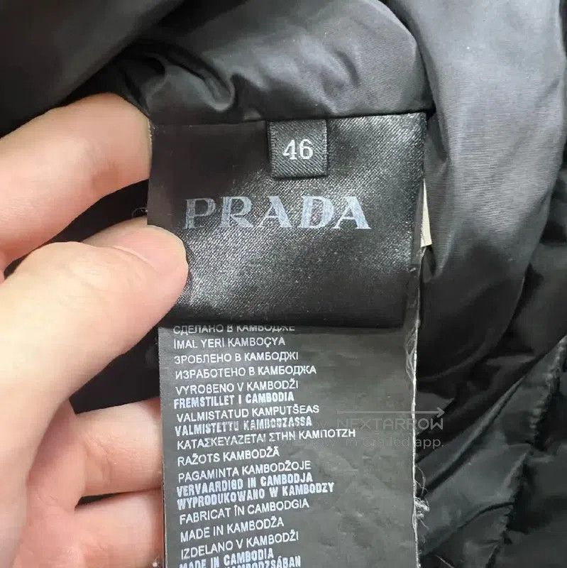 Prada Prada Black Cotton Men's Down Jacket. Size US M / EU 48-50 / 2 - 4 Thumbnail
