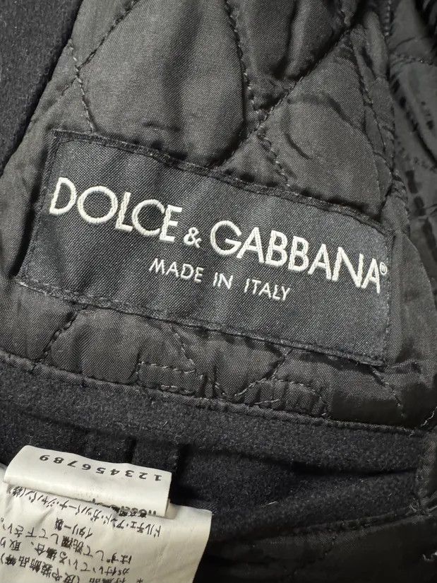 Dolce & Gabbana × Vintage 2000s Dolce & Gabbana Black Wool Asymmetrical Jacket Size US M / EU 48-50 / 2 - 8 Thumbnail