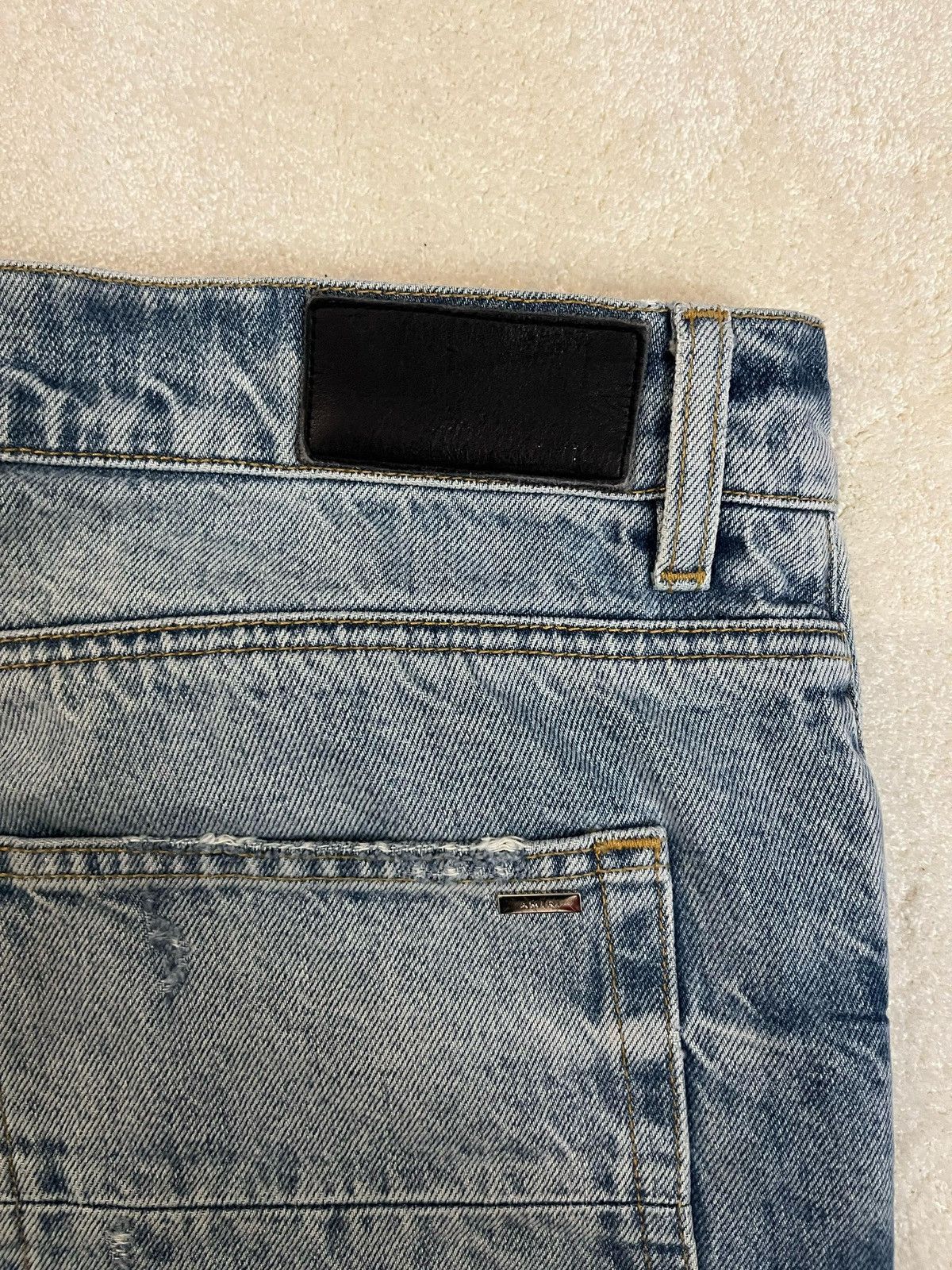 Amiri 💠Amiri💠 JEANS STRAIGHT FIT BLUE (36) Size US 36 / EU 52 - 6 Thumbnail