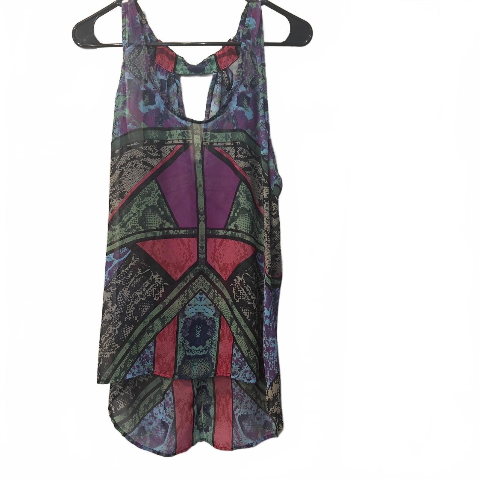 Other Bisou Bisou Women's Medium Sleeveless Tank Top with Colorful Size M / US 6-8 / IT 42-44 - 1 Thumbnail