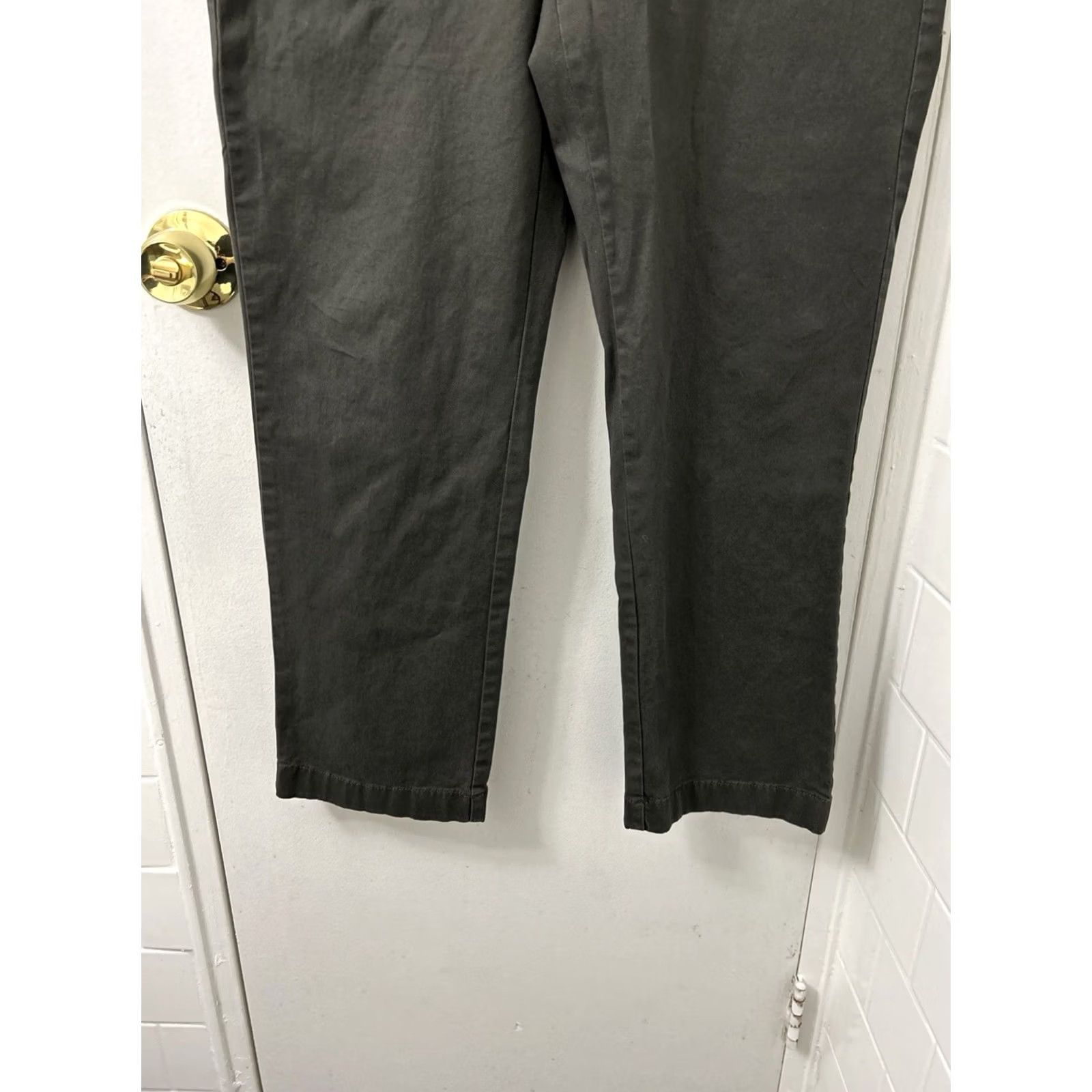 Vintage L.L.Bean Khakis Pants Mens Gray 32x28 Standard Fit Chino Stretch Size US 32 / EU 48 - 3 Thumbnail