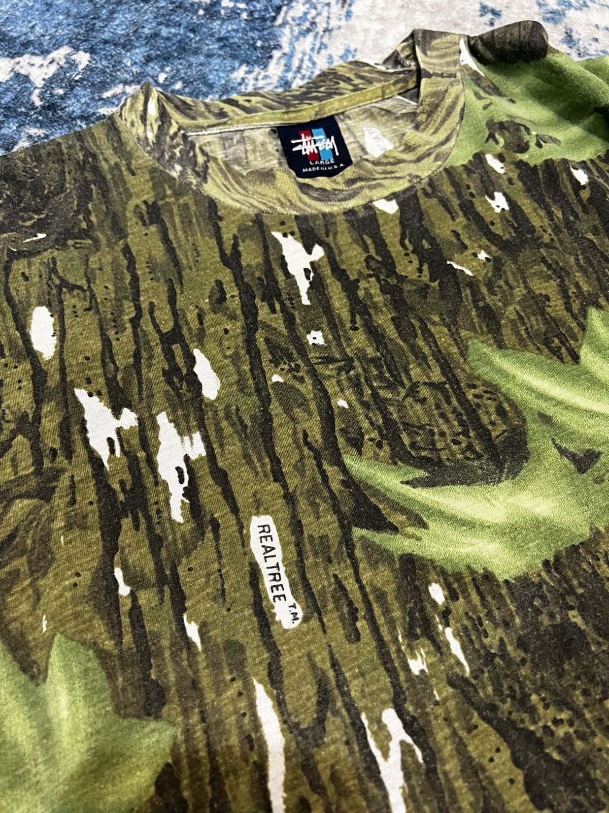 Stussy Vintage Stussy Realtree Camo Tshirt Size US L / EU 52-54 / 3 - 4 Thumbnail