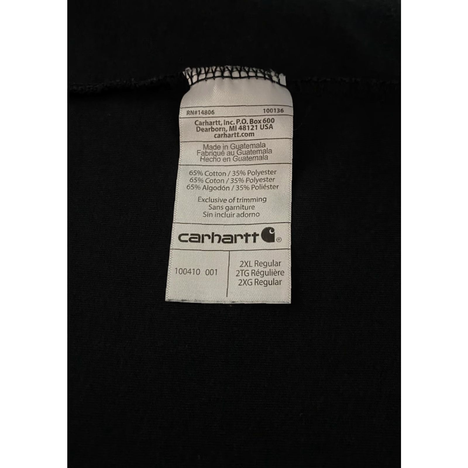 Carhartt Carhartt Force Delmont Shirt Mens 2XL Black Pocket Work Tee Relaxed Fit 100410 Size US XXL / EU 58 / 5 - 7 Thumbnail