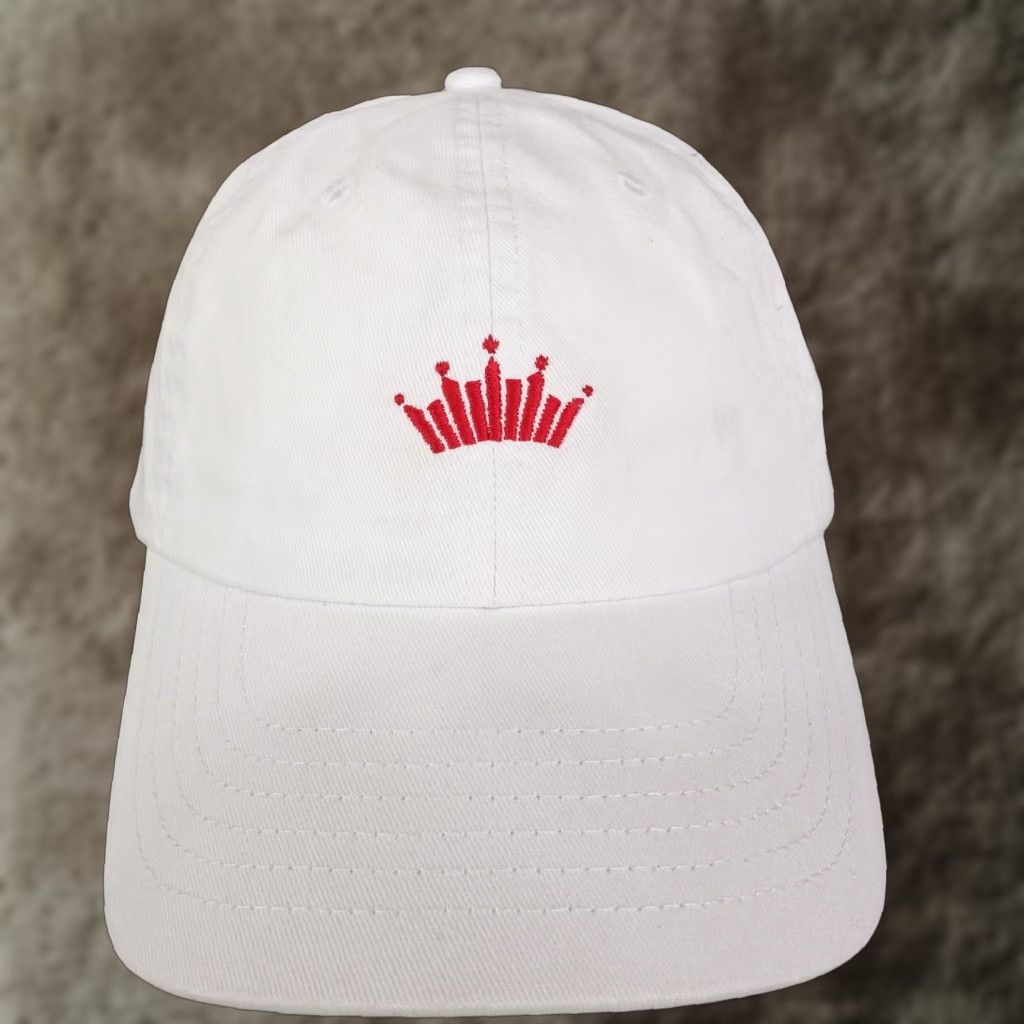 Budweiser ANHEUSER BUSCH BUDWEISER BEER WHITE BASEBALL CAP ADJUSTABLE UNISEX Size ONE SIZE - 1 Thumbnail