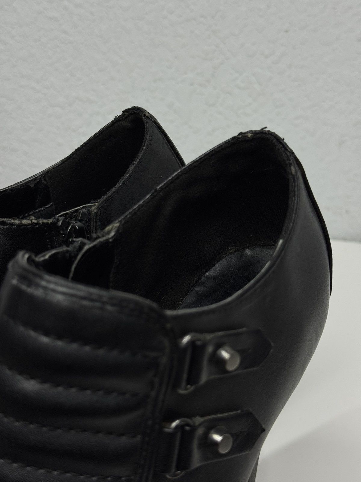 A.S.98 Vintage Leather Boots High Heel Y2k Avantgarde IfSixWasNine Size US 8 / IT 38 - 10 Thumbnail