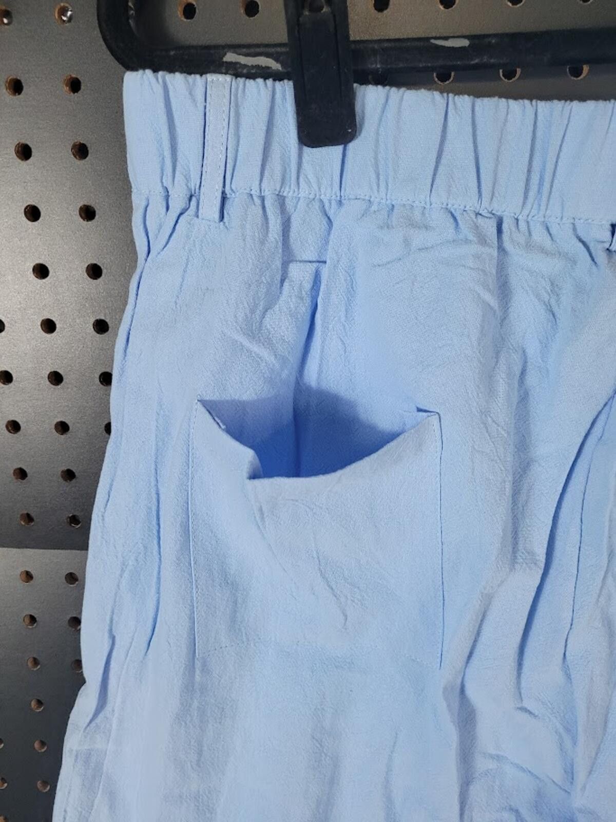 The Unbranded Brand Light Blue Wide Leg Pants - Small Size 28" / US 6 / IT 42 - 6 Thumbnail