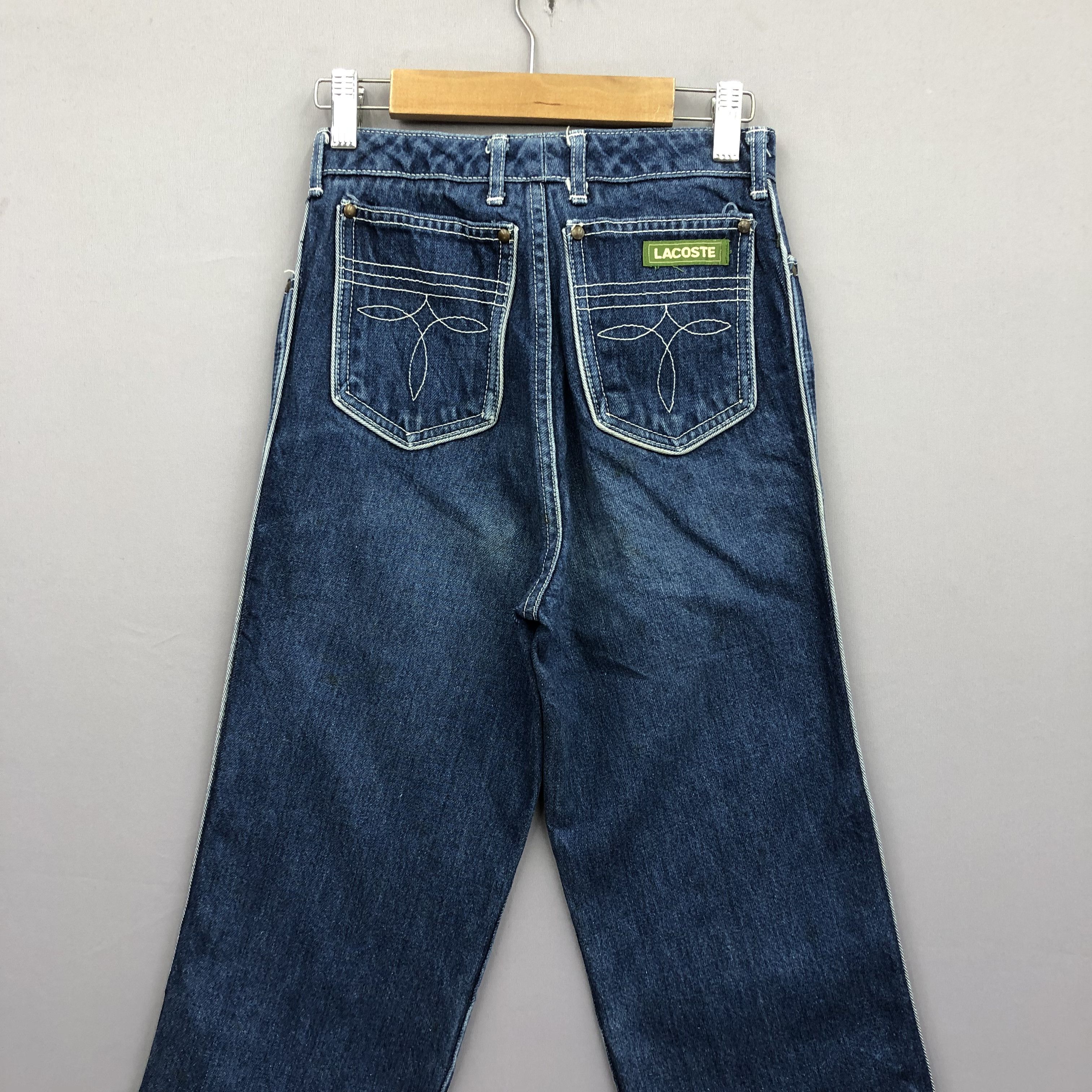 Lacoste Vintage 90s Lacoste Light Wash Jeans Lacoste Faded Denim Size 24" / US 00 / IT 34 - 3 Thumbnail