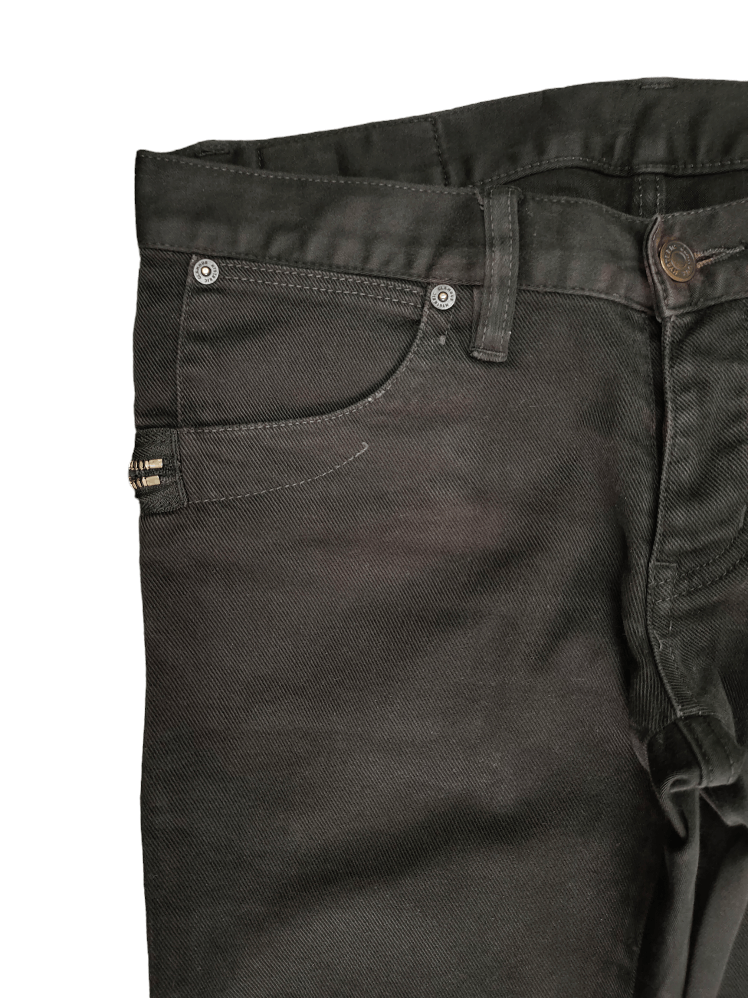 Hysteric Glamour × Vintage 1990s Hysteric Glamour Zipper Hem & Pocket Skinny Jeans Size US 30 / EU 46 - 4 Thumbnail