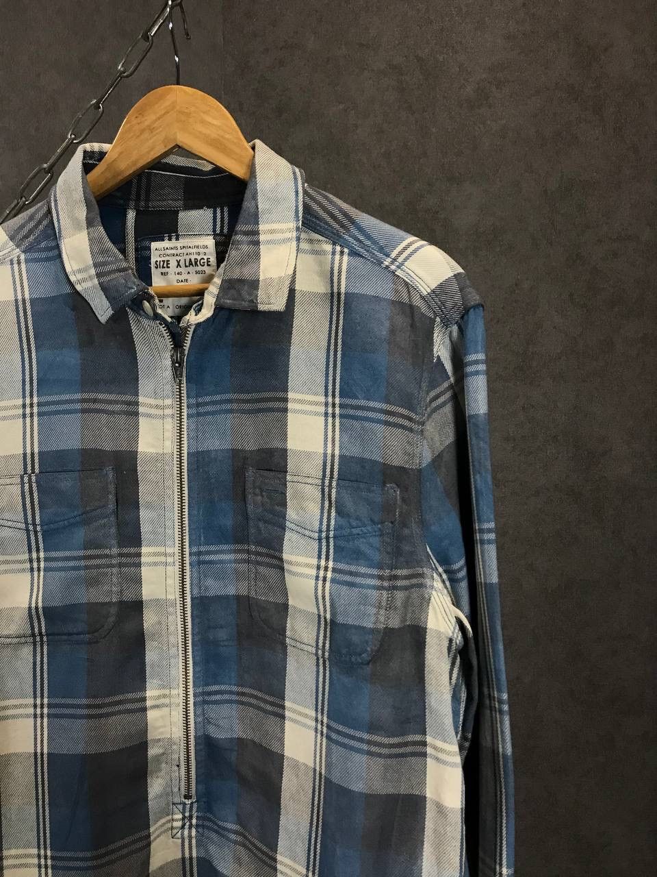 Allsaints Allsaints vintage flannel zip shirt Size US XL / EU 56 / 4 - 2 Thumbnail