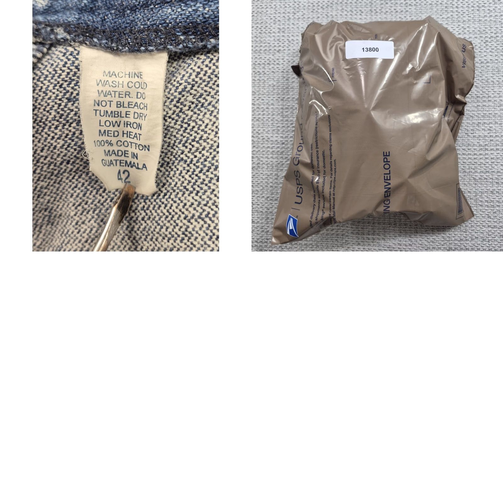 Vintage Frontier Classics Jeans Mens 42x34 Blue Regular Fit Straight Western Buckle Back Size US 42 / EU 58 - 9 Thumbnail