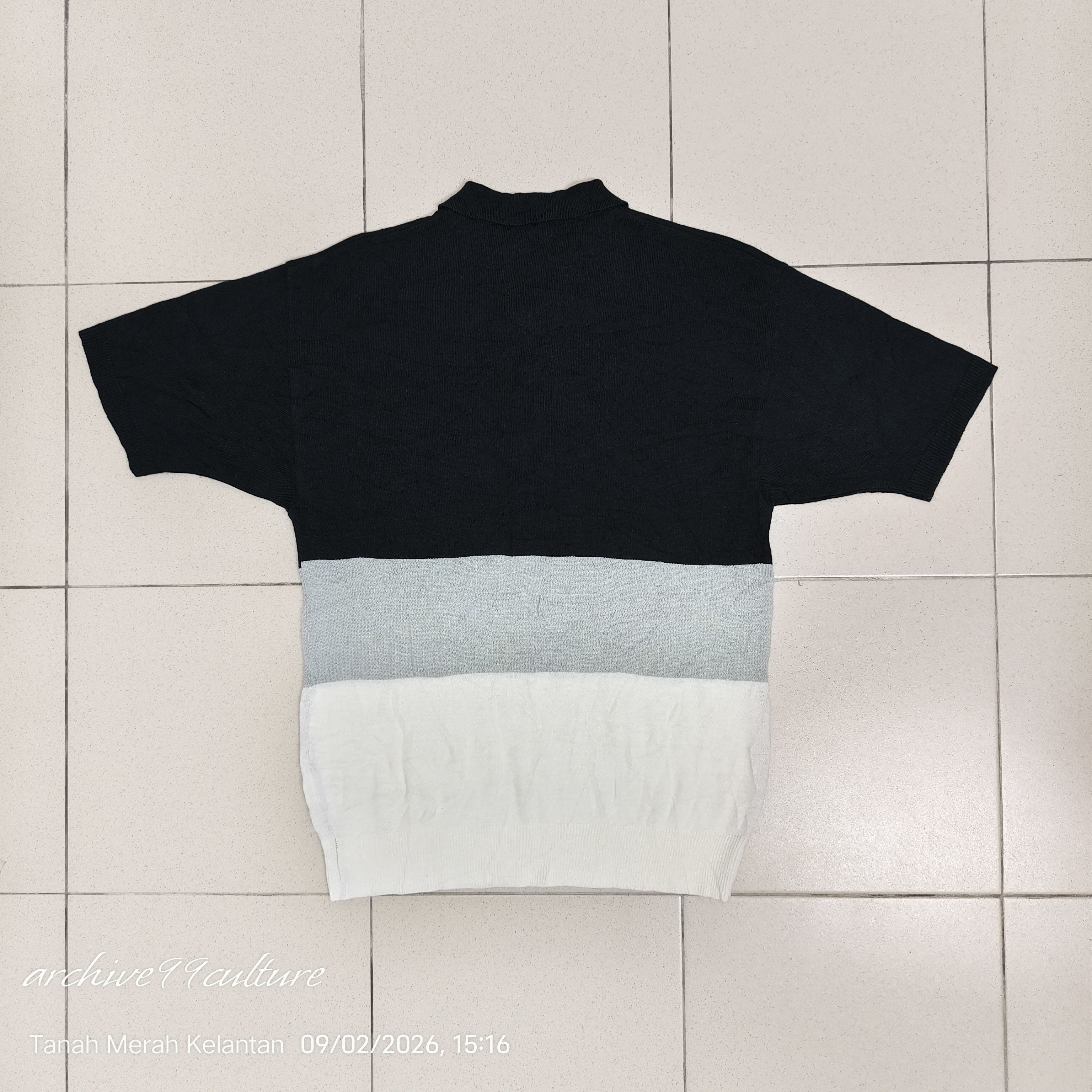 Japanese Brand Vintage Alexis Japan Abstract Graphic Knit Polo Shirt Size US M / EU 48-50 / 2 - 2 Thumbnail
