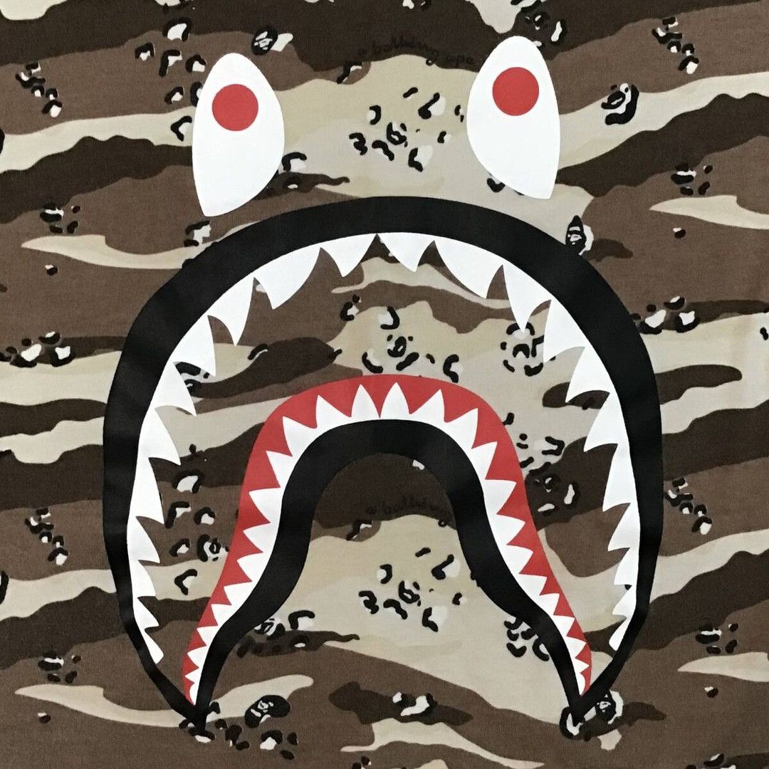Bape BAPE DESERT CAMO Shark T-shirt a bathing ape Size US L / EU 52-54 / 3 - 2 Thumbnail