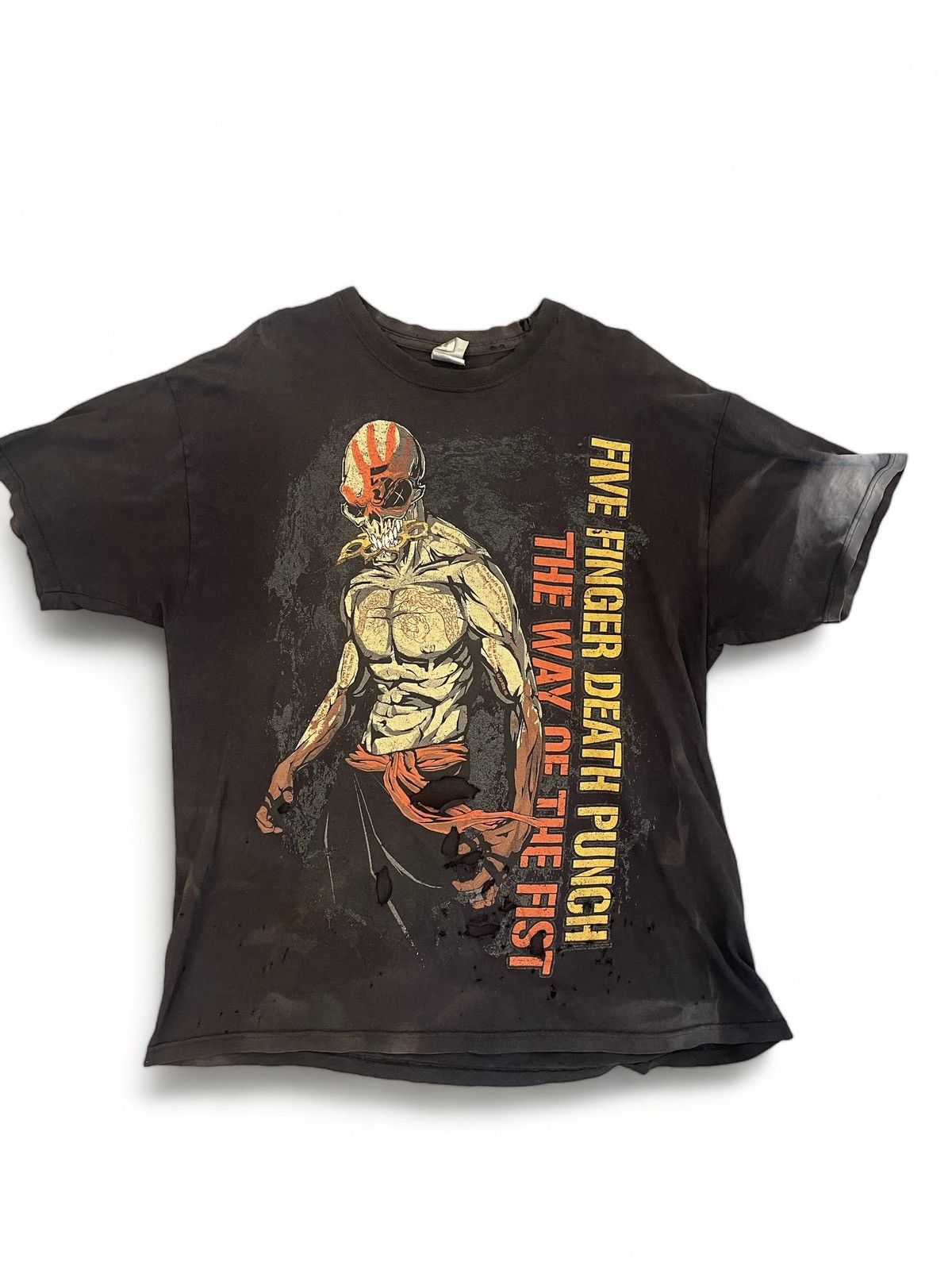 Band Tees × Vintage Properly Trashed Five Finger Death Punch Band tee Size US XL / EU 56 / 4 - 1 Thumbnail