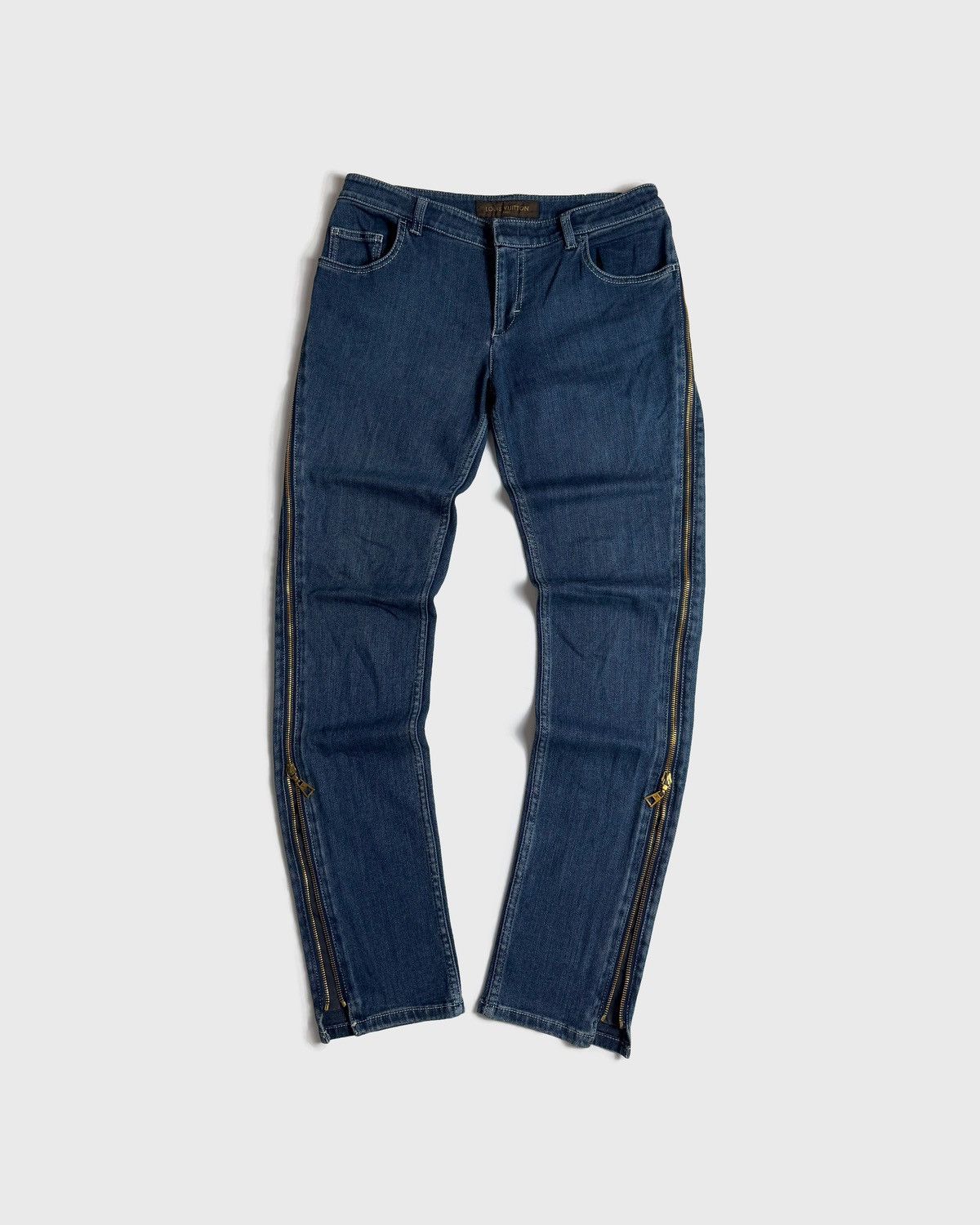 Louis Vuitton Paris Zip Slim Skinny Denim Jeans