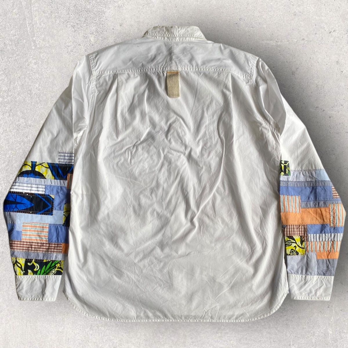 Comme des Garcons SS16 “Faraway” African Patchwork Sleeves Shirt Size US S / EU 44-46 / 1 - 8 Thumbnail