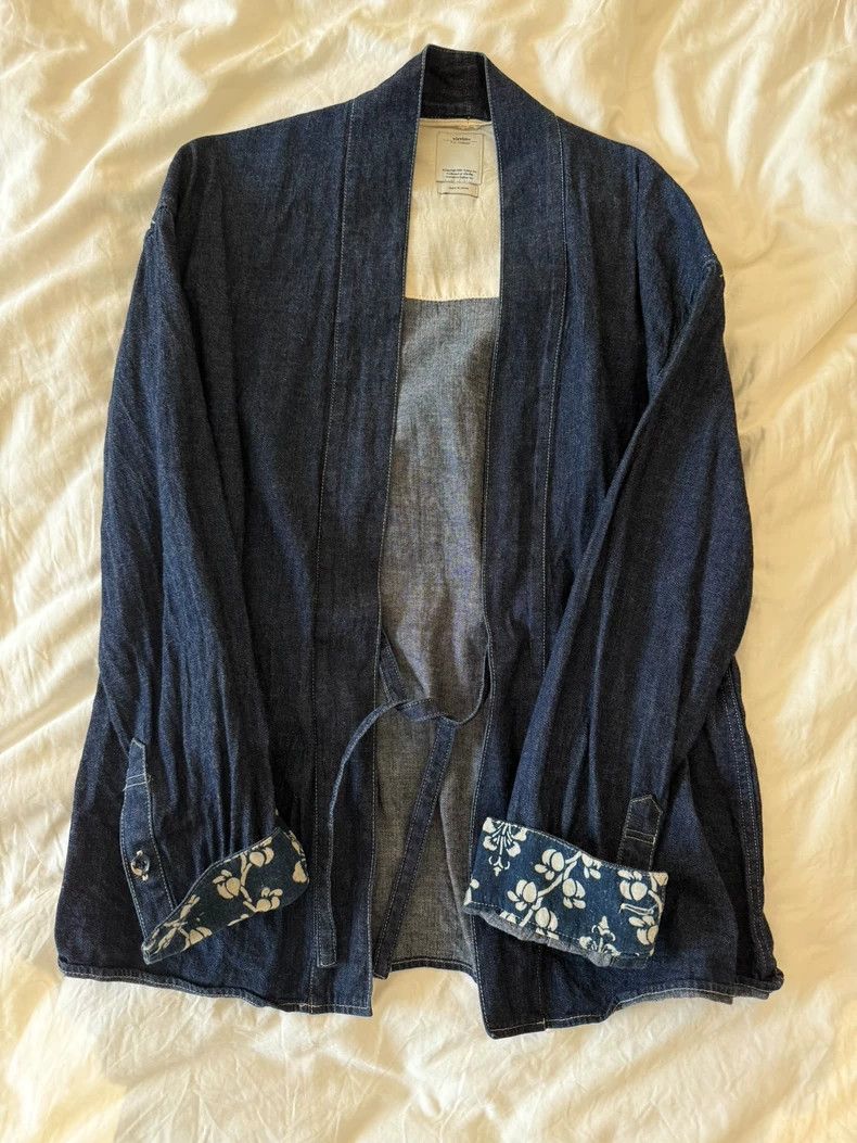 Visvim Visvim Denim Kimono Style Shirt Size US S / EU 44-46 / 1 - 1 Thumbnail
