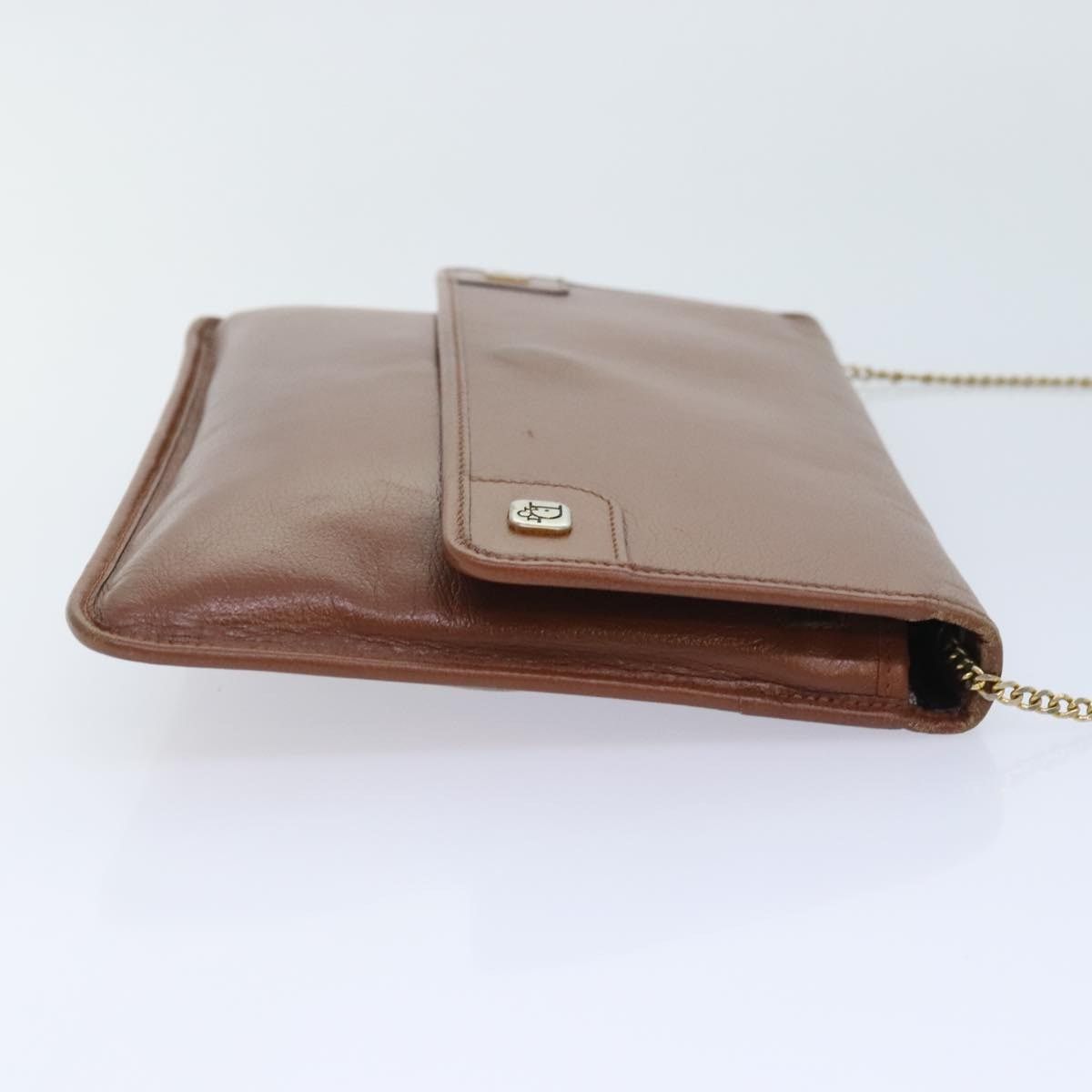 Dior DIOR Chain Shoulder Bag Leather Brown Size ONE SIZE - 5 Thumbnail