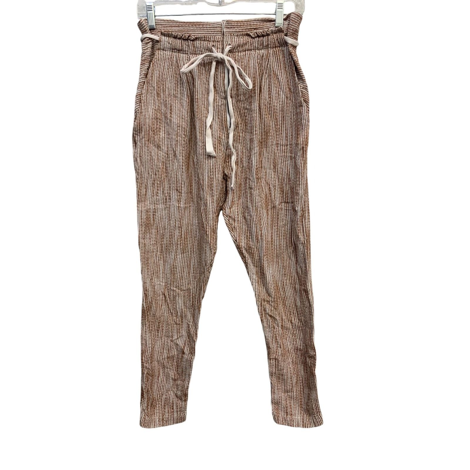 Free People Free People Light at Sunrise Cotton Knit Cropped Pants SZ 4 Size 27" / US 4 / IT 40 - 2 Thumbnail