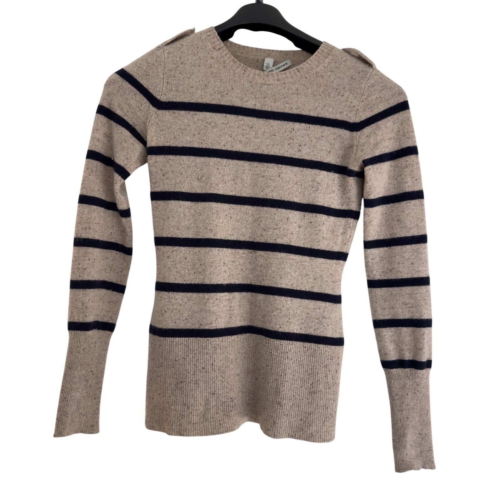 Autumn Cashmere Autumn Cashmere Striped Crewneck Sweater100% PURE CASHMERE Size XS / US 0-2 / IT 36-38 - 1 Thumbnail