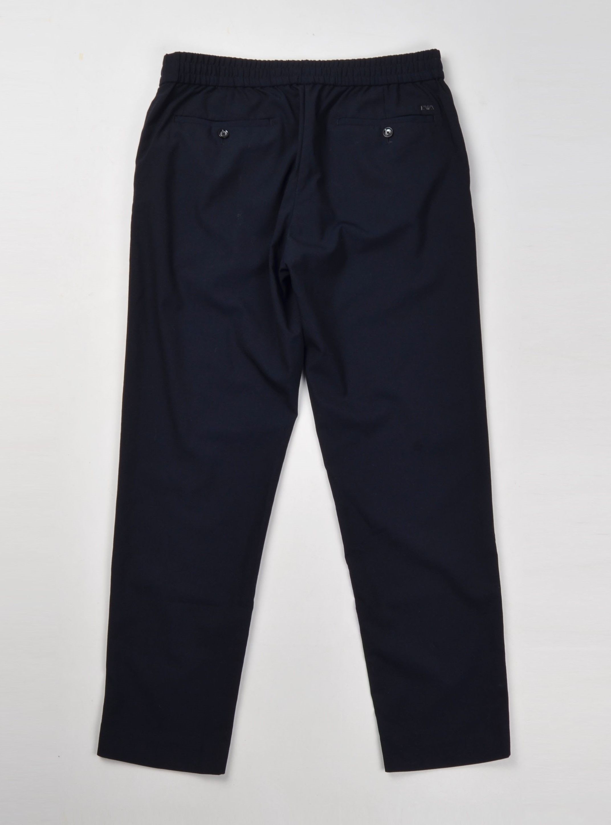 Armani × Emporio Armani Emporio Armani Navy Wool Blend Carrot Fit Trousers Pants Size US 32 / EU 48 - 8 Thumbnail
