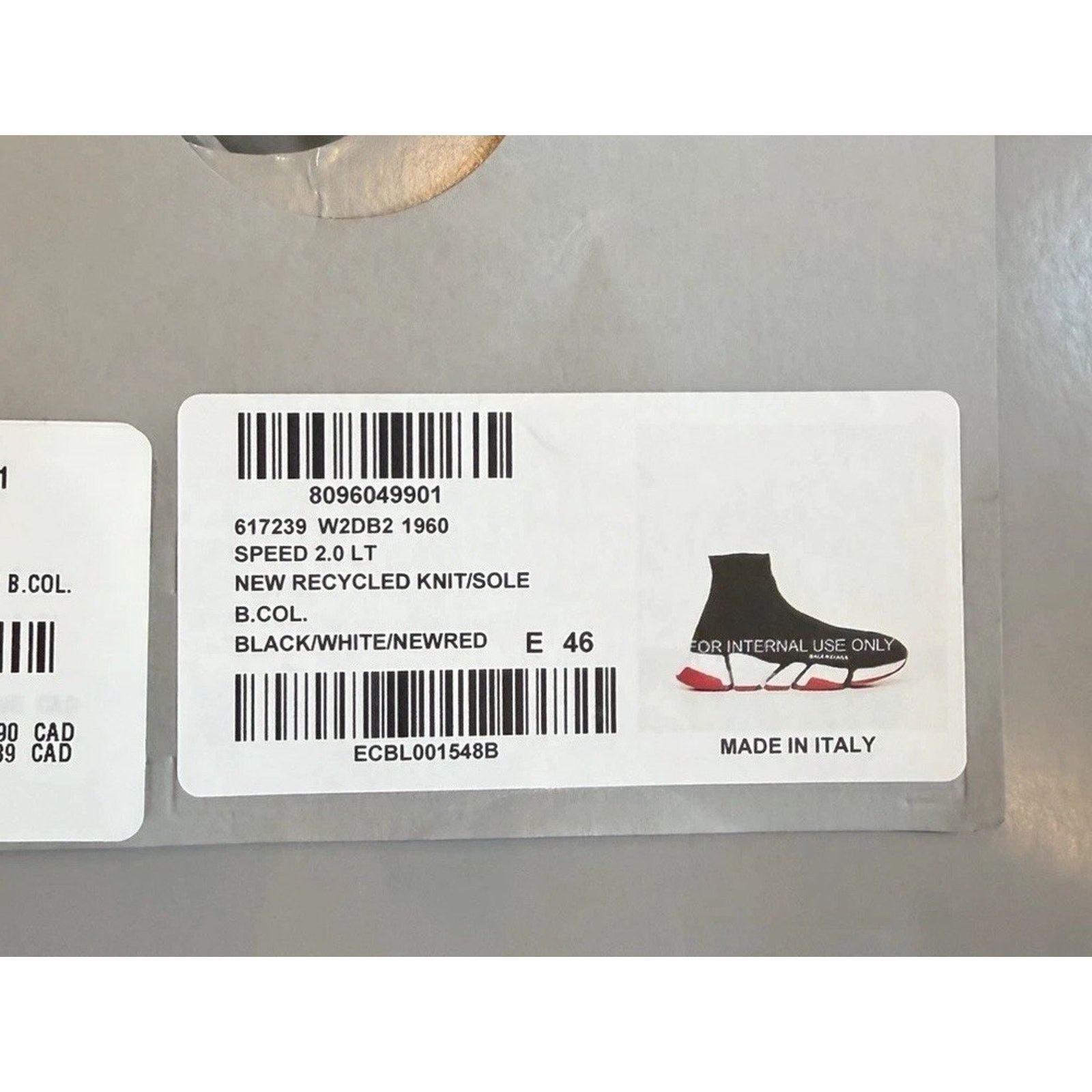 Balenciaga Size 46EU/13US - Balenciaga Speed Triple Black Red NEW! Size US 13 / EU 46 - 9 Thumbnail
