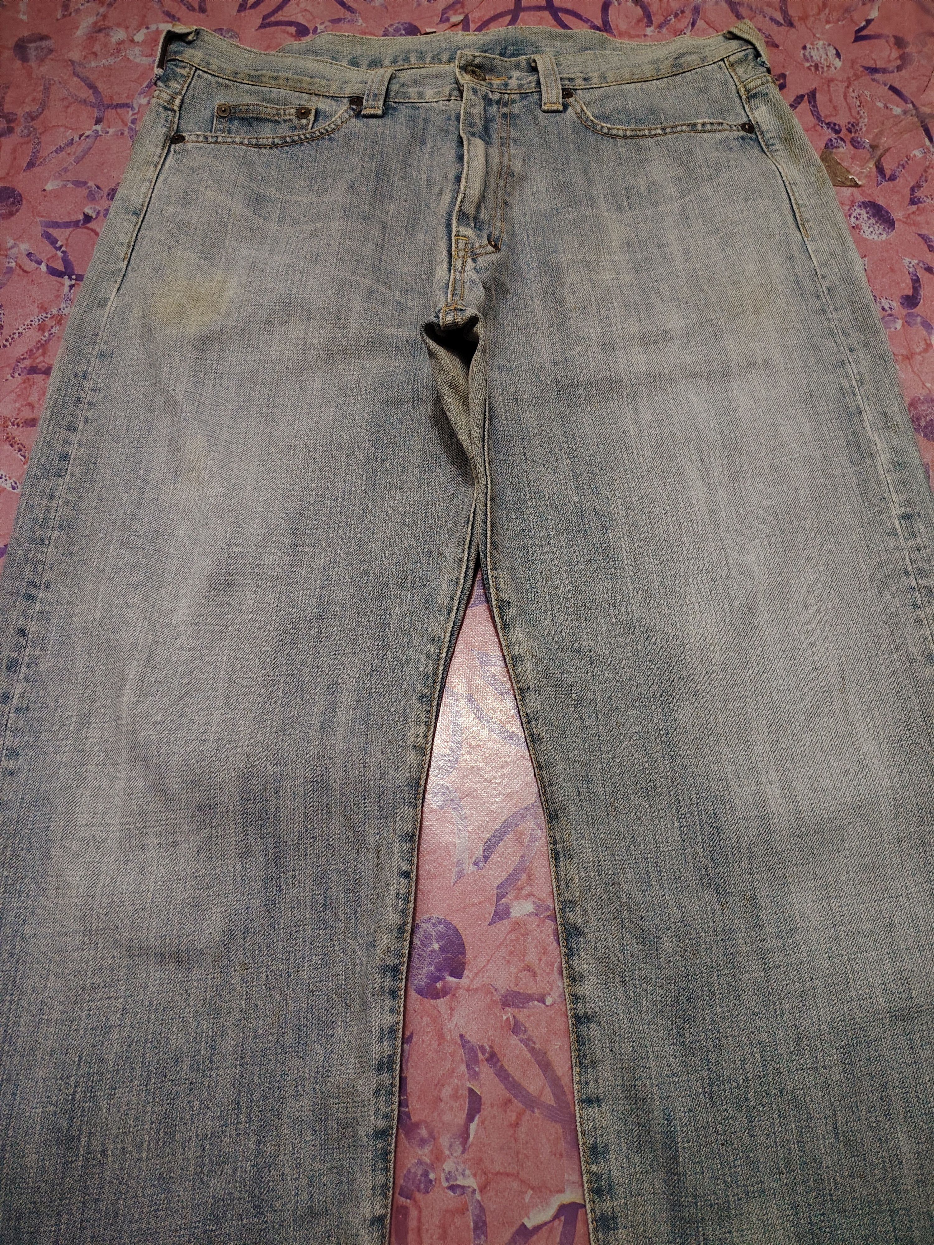 MasterPiece Vintage Japanese MASTERPIECE distressed denim Jeans Size US 34 / EU 50 - 4 Thumbnail