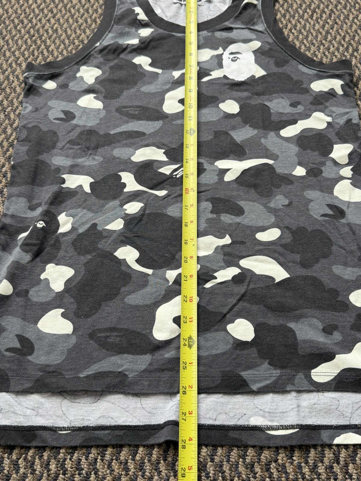 Bape A Bathing Ape Black Camo Tank Top Size US M / EU 48-50 / 2 - 8 Thumbnail