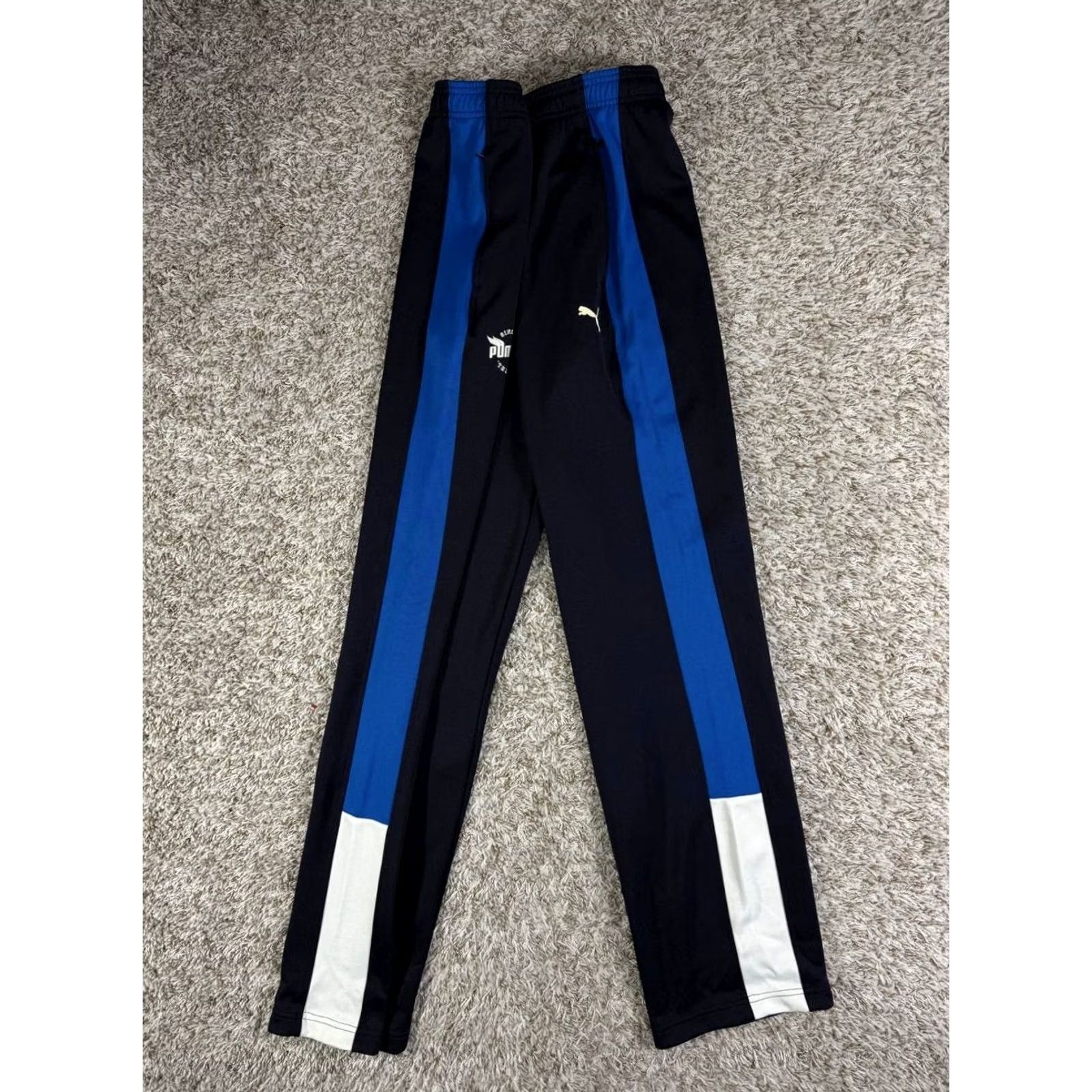 Puma VINTAGE PUMA Track Pants Men 2XL Black Side Stripe Running Jogging Athletic Trousers Size US 39 - 2 Thumbnail