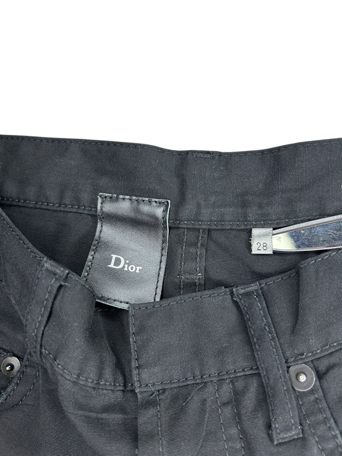 Dior Ss 2005 Hedi Slimane Black Creased Denim Size US 28 / EU 44 - 4 Thumbnail