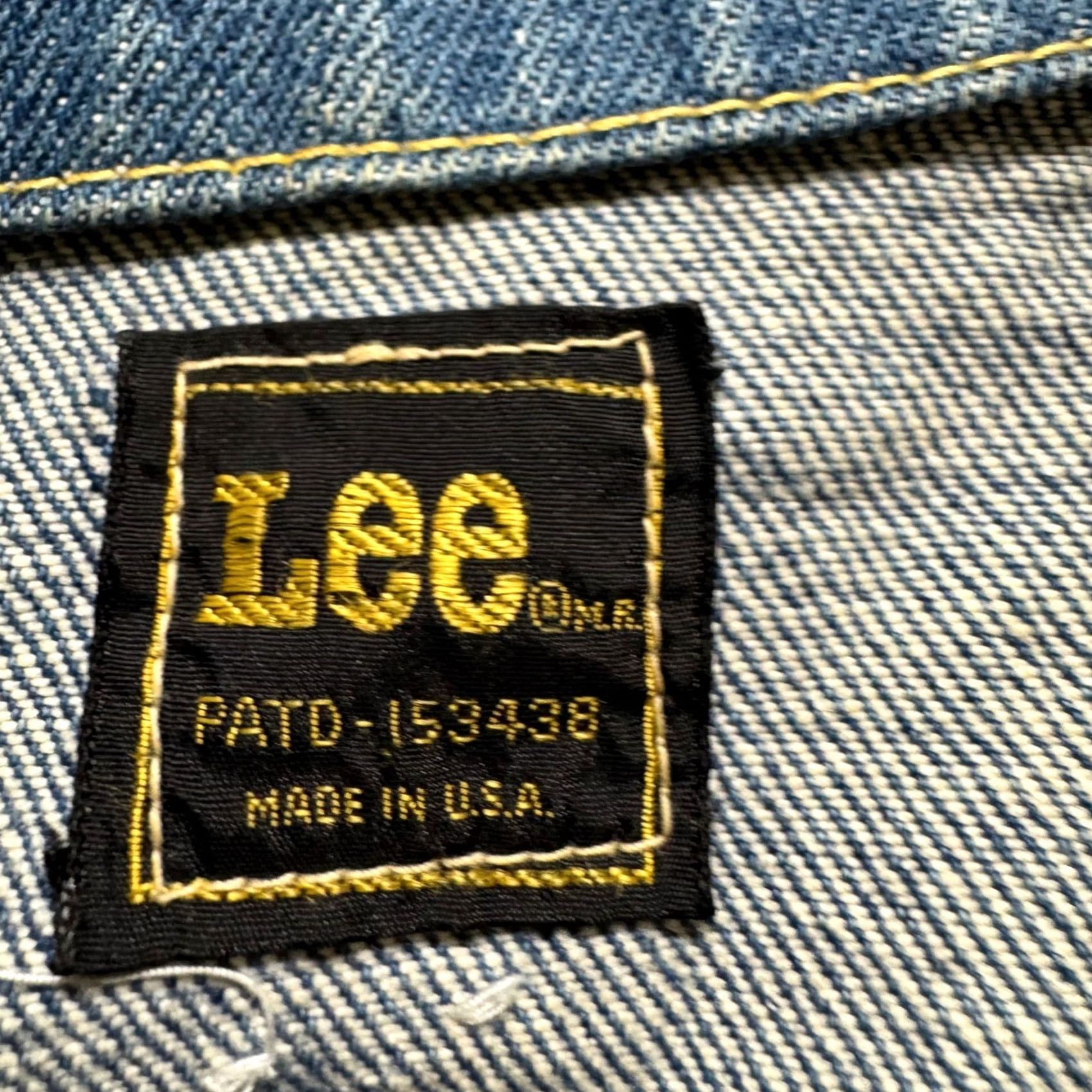 Lee VINTAGE Lee Denim Sanforized Jean Sleeveless Jacket Womens S Destressed Union Made Shirt/Middle? Size 32" / US 10 / IT 46 - 3 Thumbnail