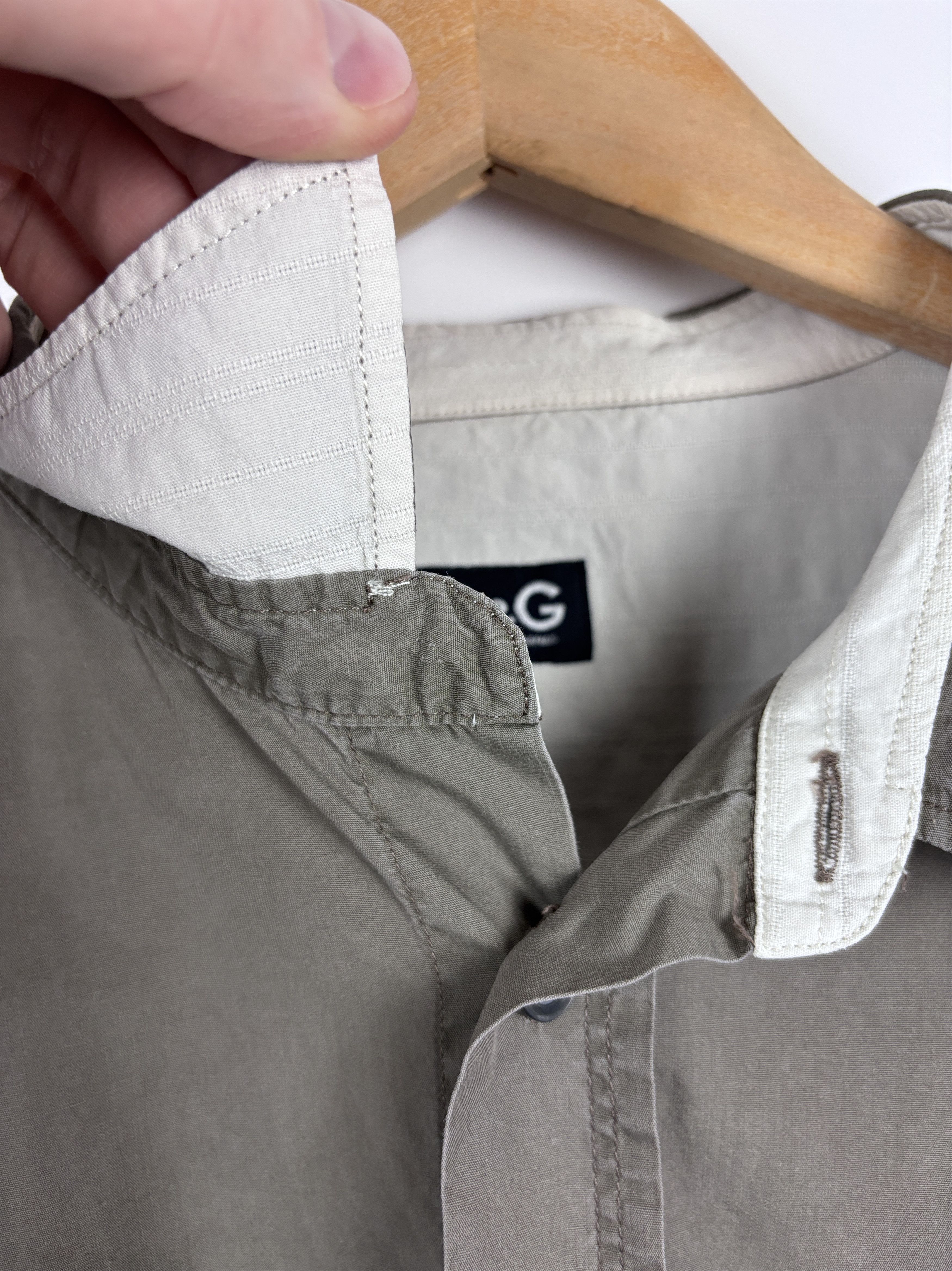 Dolce & Gabbana × Vintage Vintage Dolce & Gabbana Button Up Shirt Gray Mens Size 54 Size US M / EU 48-50 / 2 - 9 Thumbnail