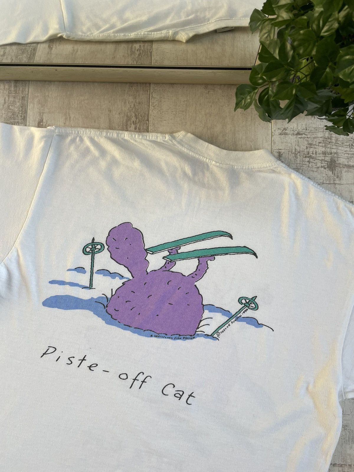 Vintage 1996 Off - Piste Cat Vintage T-Shirt Trevor Dunton VERY RARE Size US L / EU 52-54 / 3 - 6 Thumbnail