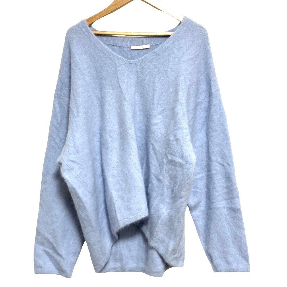 Other Other Plage V Neck Fuzzy Knit Pullover Textile Tops 25080922938040 DUTY FREE for USA Size ONE SIZE - 1 Thumbnail