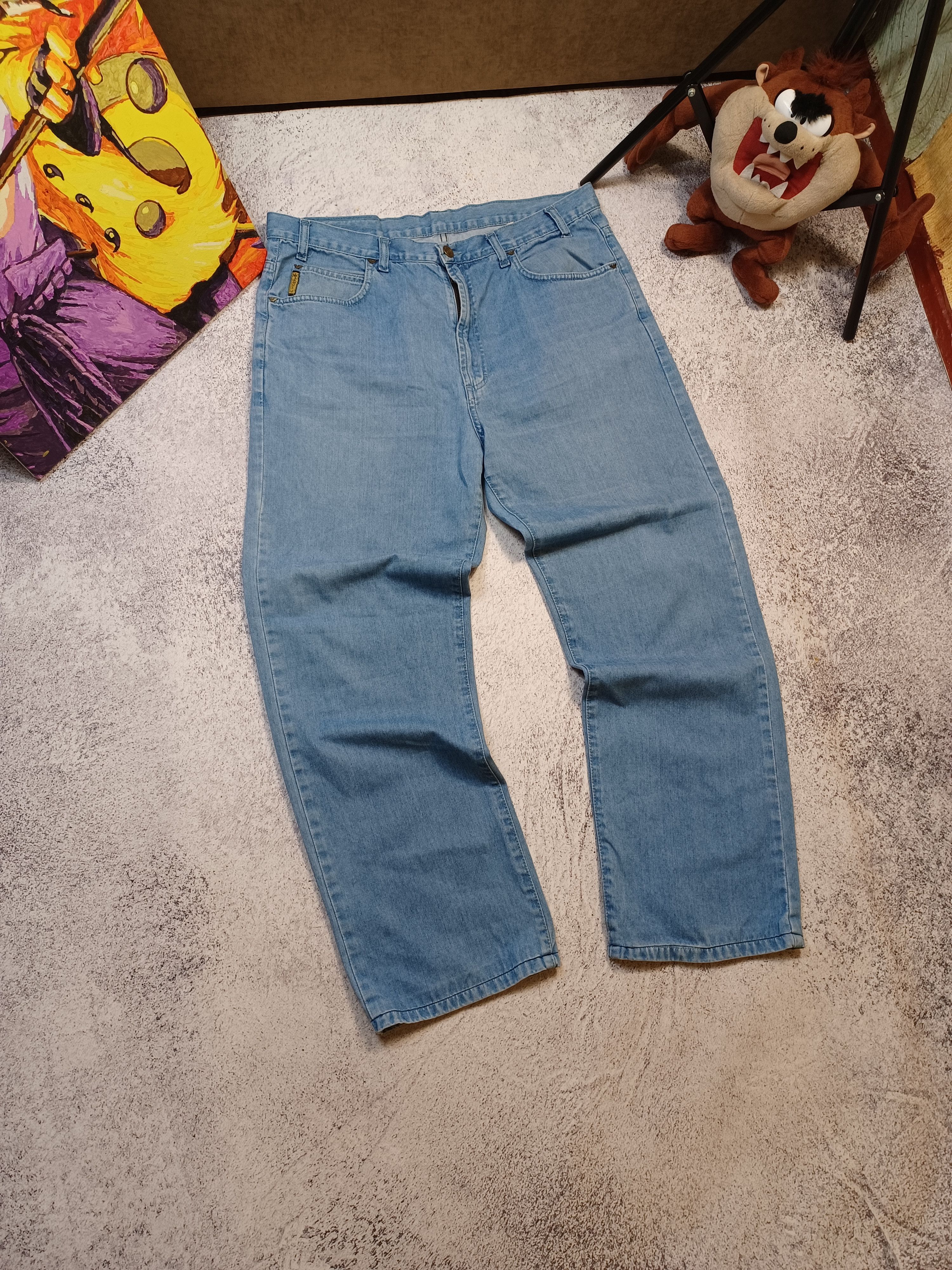 Giorgio Armani Vintage Armani Jeans Y2K Blue Stonewashed Denim Jeans Pants Size US 34 / EU 50 - 7 Thumbnail