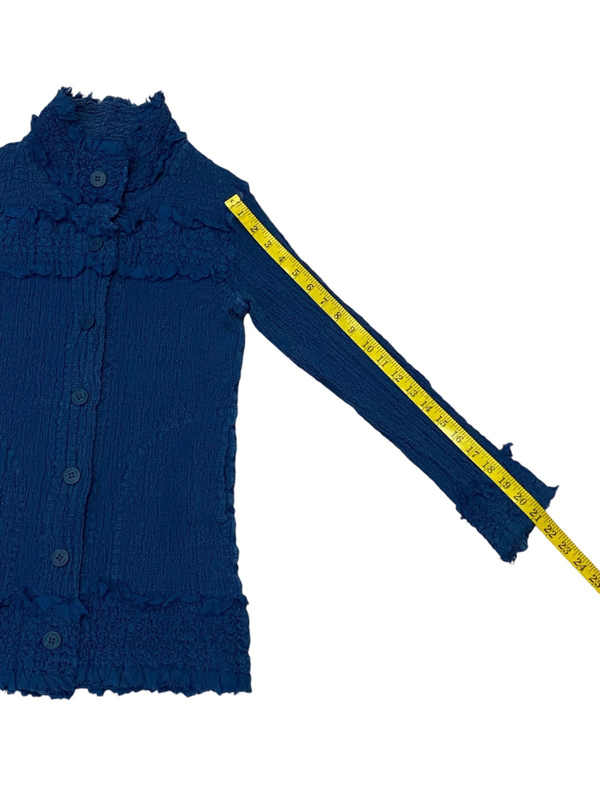 Issey Miyake Me By Issey Miyake Cauliflower Blue Jacket Size M / US 6-8 / IT 42-44 - 21 Thumbnail