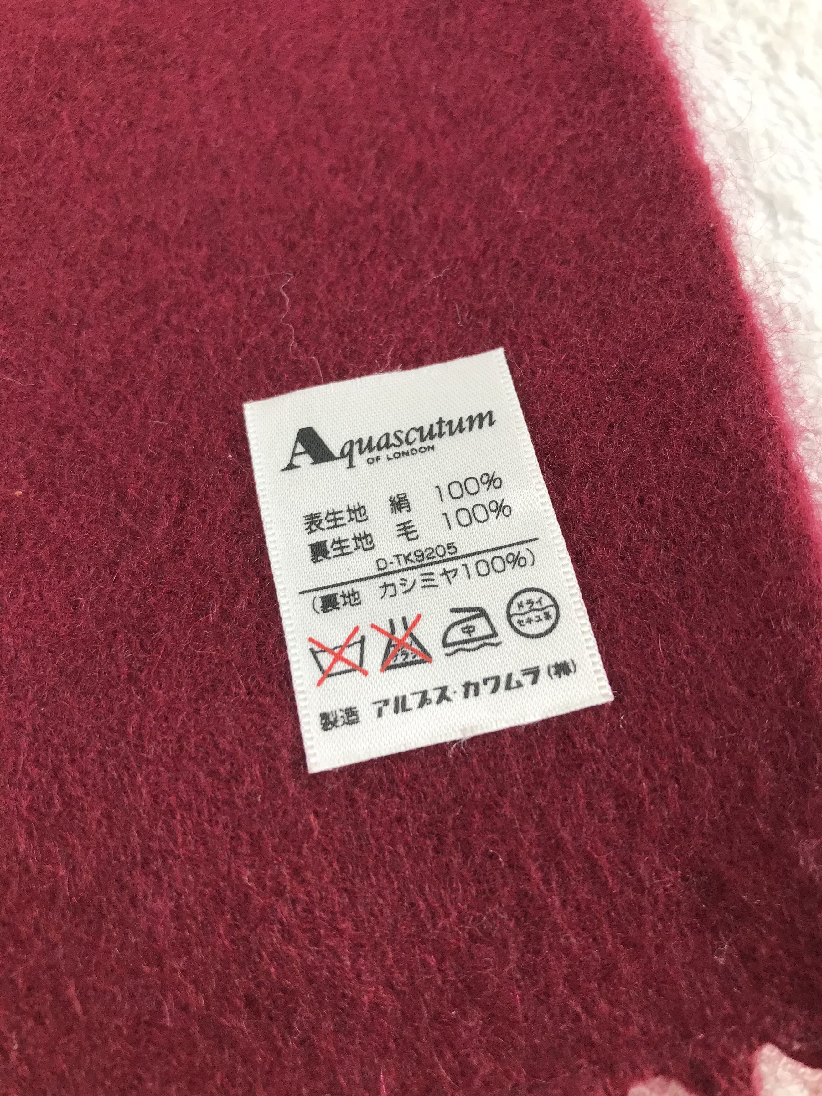Aquascutum × Vintage Aquascutum Scarf / Muffler / Neckwear - WW1484 Size ONE SIZE - 5 Thumbnail