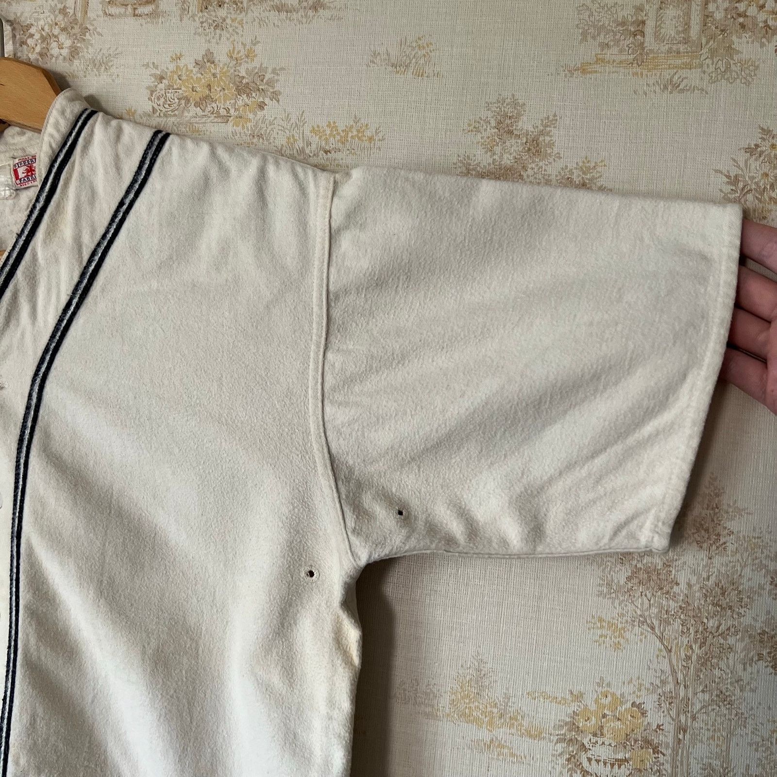 Vintage 1940s Inderrieden Foods Baseball Jersey | Pepperell | Size M Size US M / EU 48-50 / 2 - 6 Thumbnail