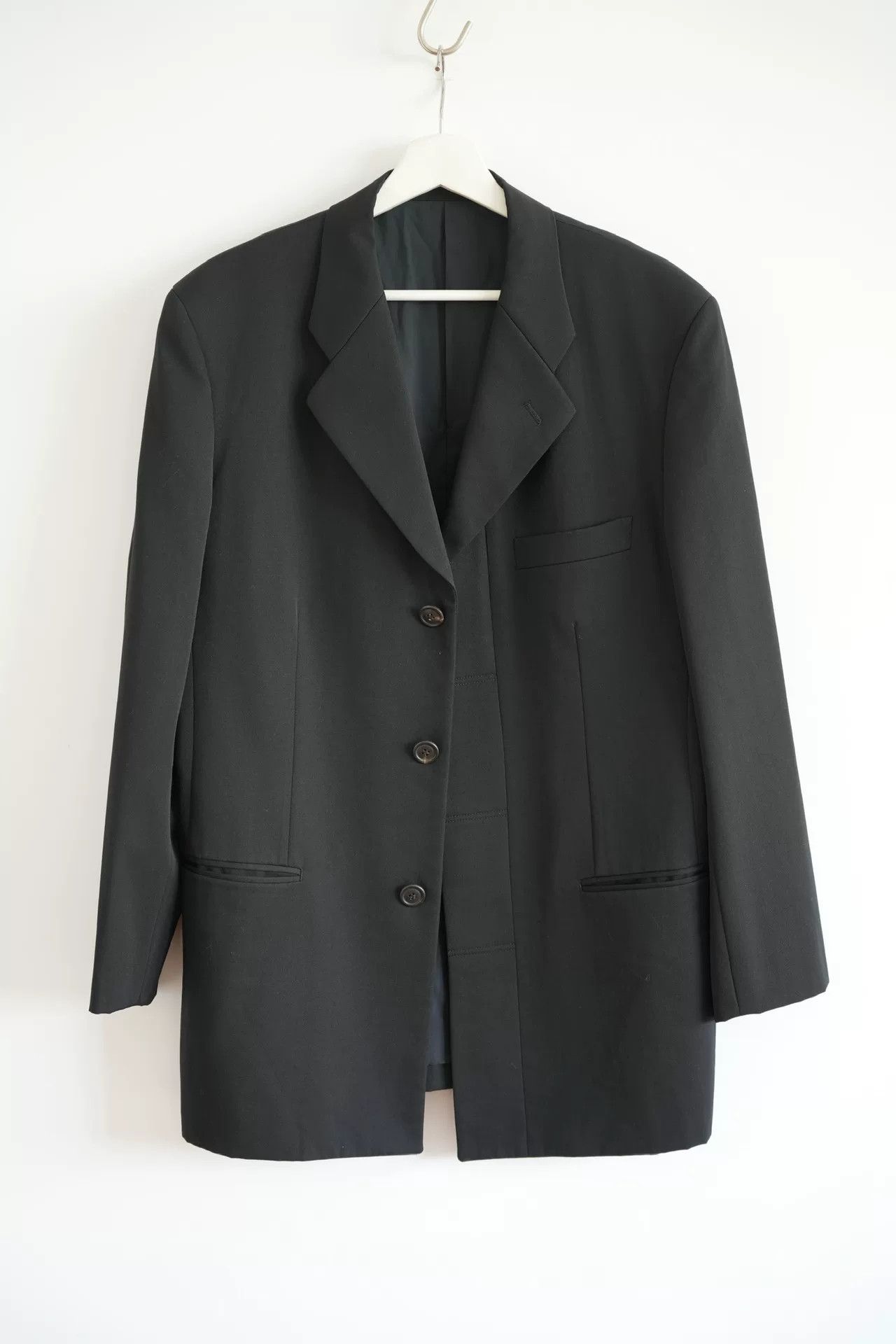 Issey Miyake issey miyake men black wool suit jacket Size US L / EU 52-54 / 3 - 1 Thumbnail