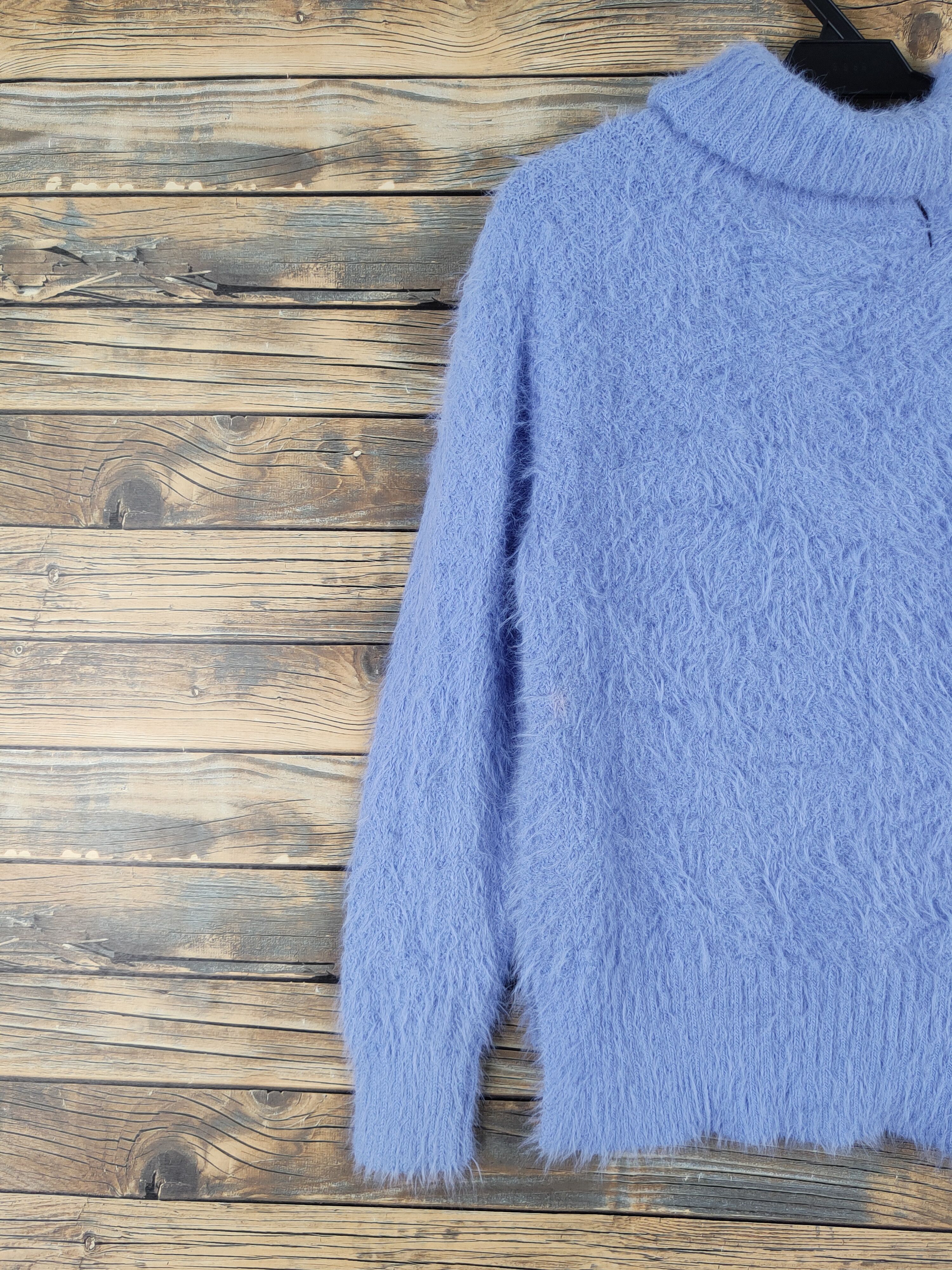 Japanese Brand M.f Editorial Blue Shag Shaggy Fur Mohair Knitwear #W2149 Size M / US 6-8 / IT 42-44 - 8 Thumbnail