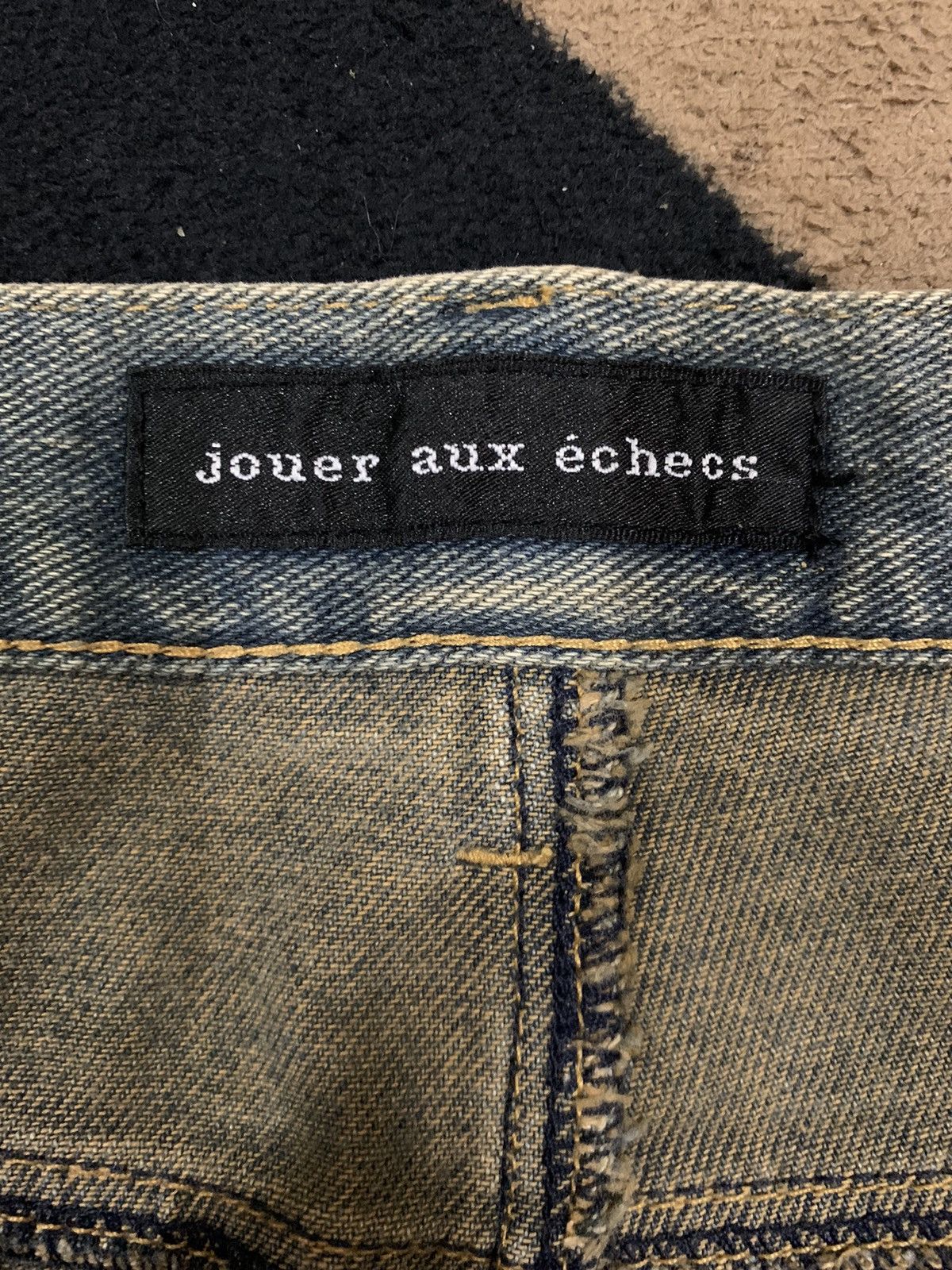 Hysteric Glamour Japanese Brand Yellow Mud Wash Flare Bell Bottom Jeans Size US 27 - 16 Thumbnail