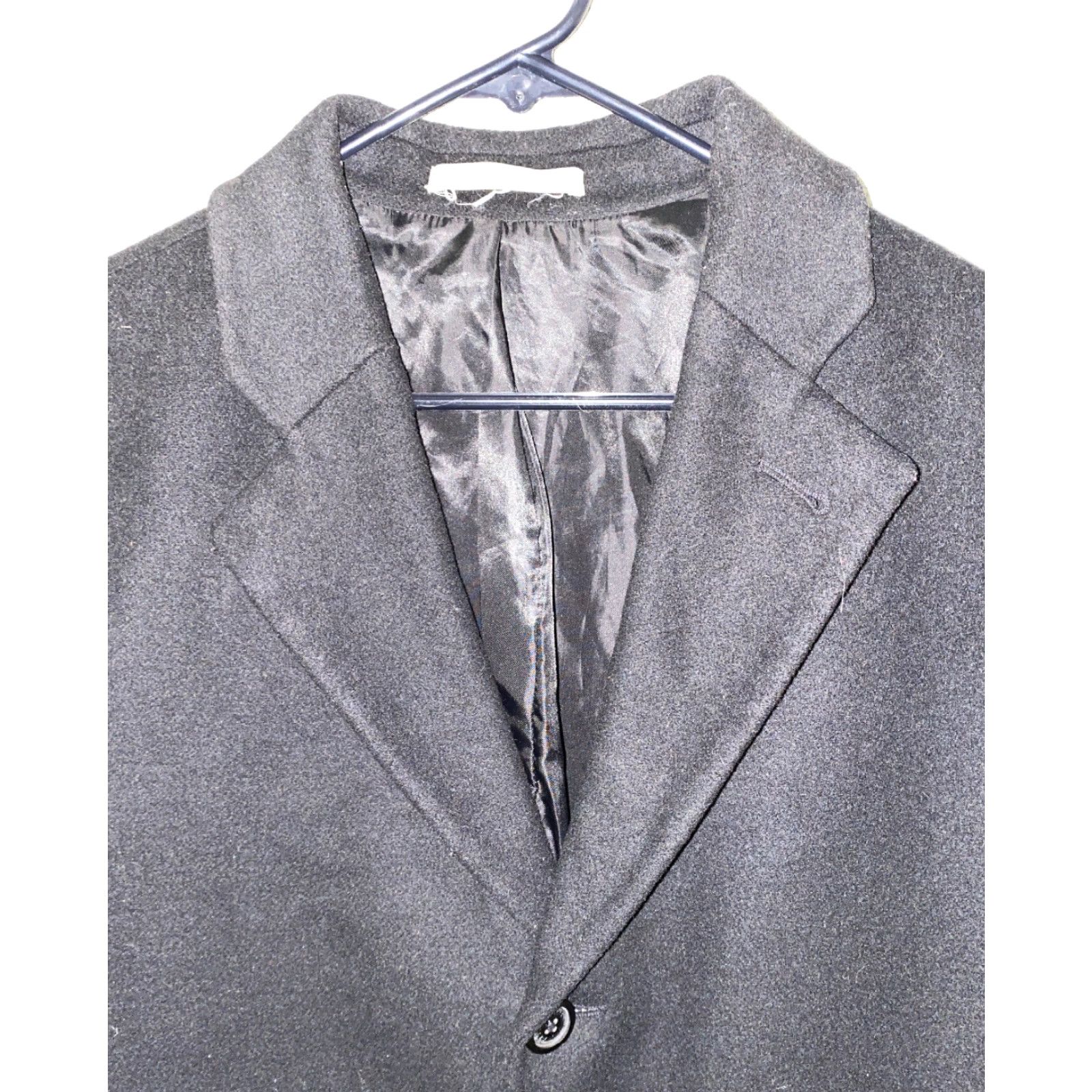 Michael Kors Michael Kors Mens Black Wool Blend Button Down Coat 42L Regular Wool Blend Button Down Jacket Coat Mens Black 42L Size US XS / EU 42 / 0 - 3 Thumbnail