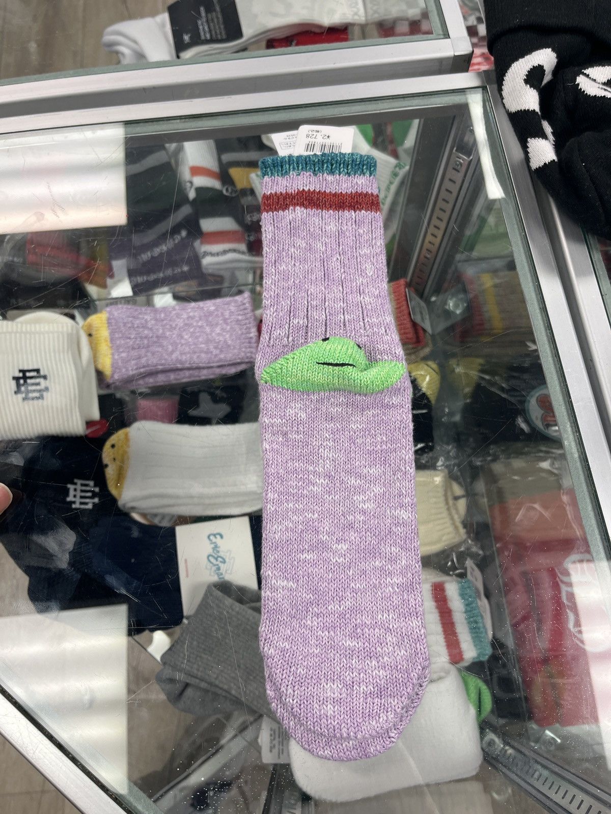 Kapital Kapital smiley sock multi color Size ONE SIZE - 5 Thumbnail