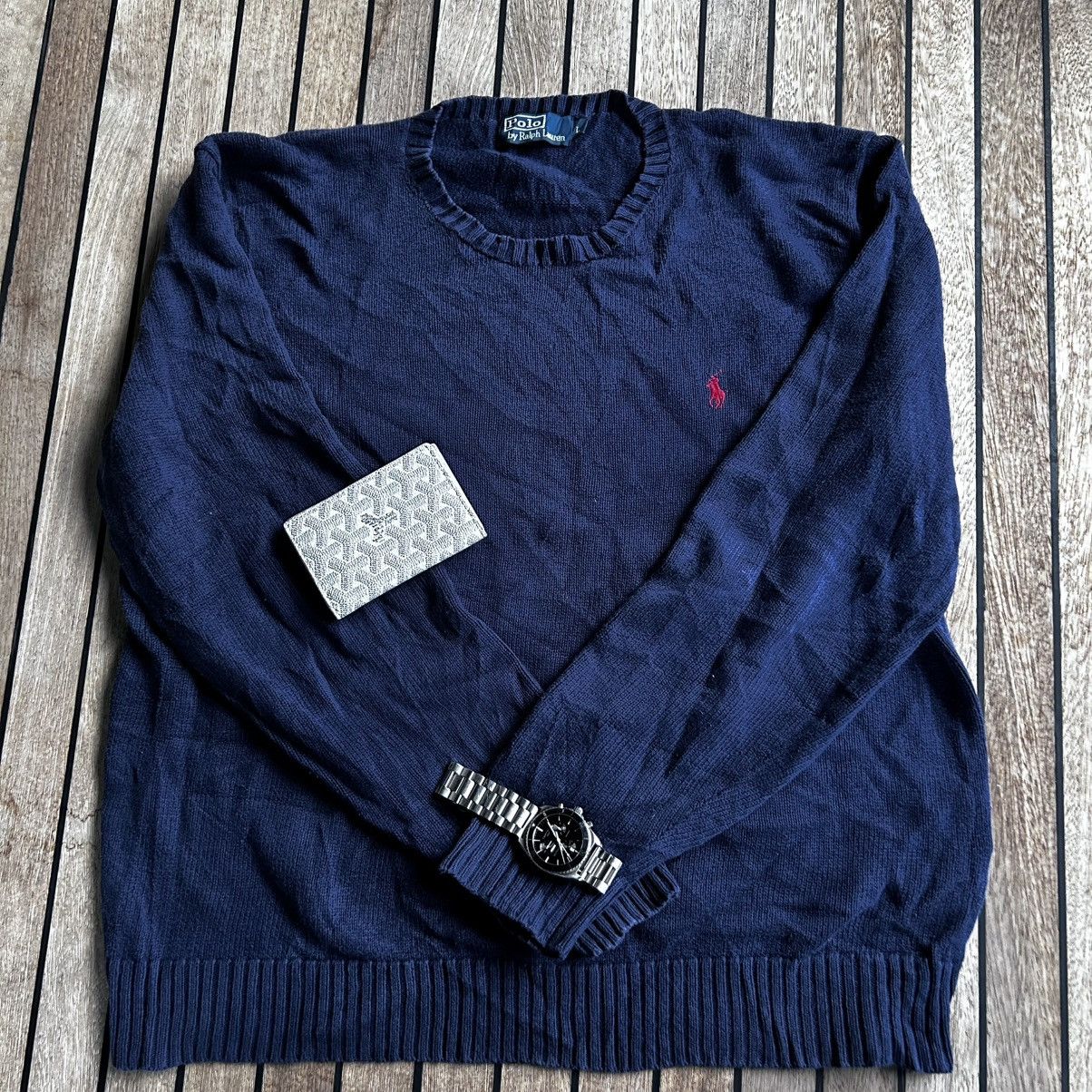 Polo Ralph Lauren Ralph lauren navy knit sweater M Size US M / EU 48-50 / 2 - 1 Thumbnail