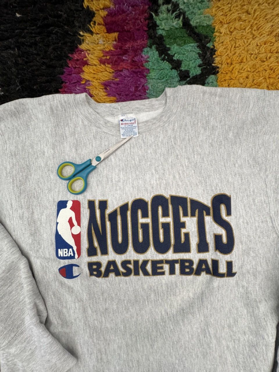 Champion Vintage Denver Nuggets Reverse Weave Sweatshirt Size US XL / EU 56 / 4 - 2 Thumbnail